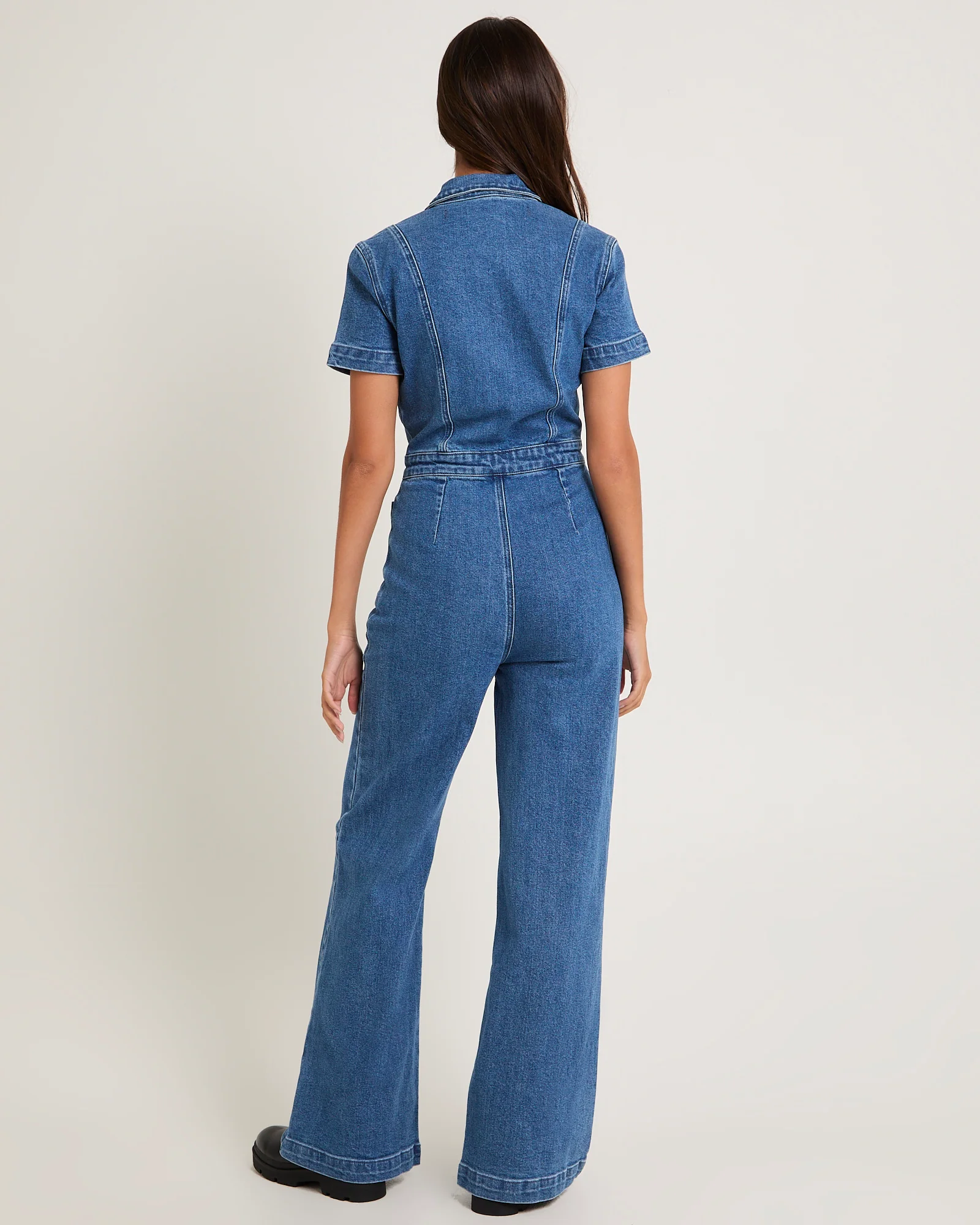 Nikki Denim Maxi Boiler Suit - Image 2