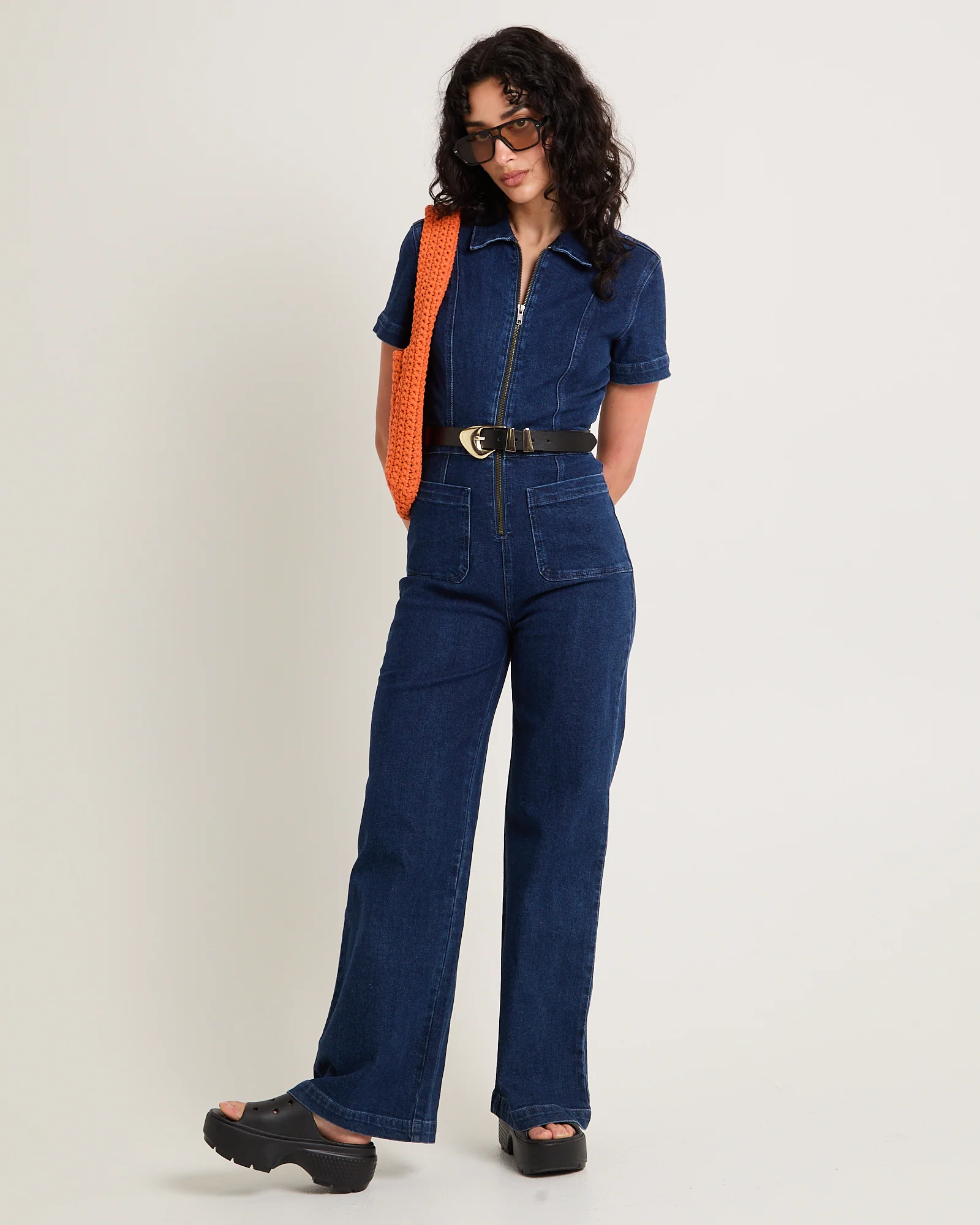 Nikki Denim Maxi Boiler Suit - Image 3