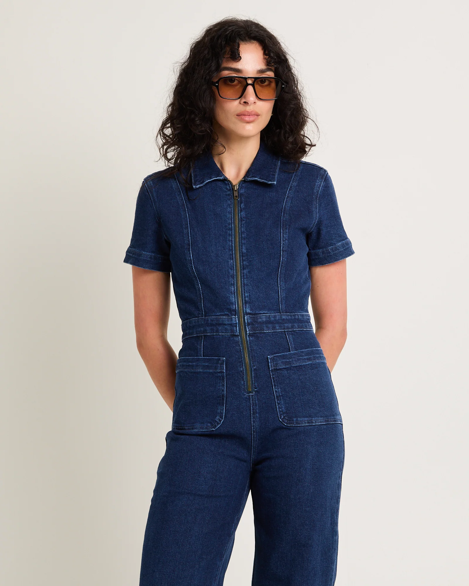 Nikki Denim Maxi Boiler Suit - Image 4