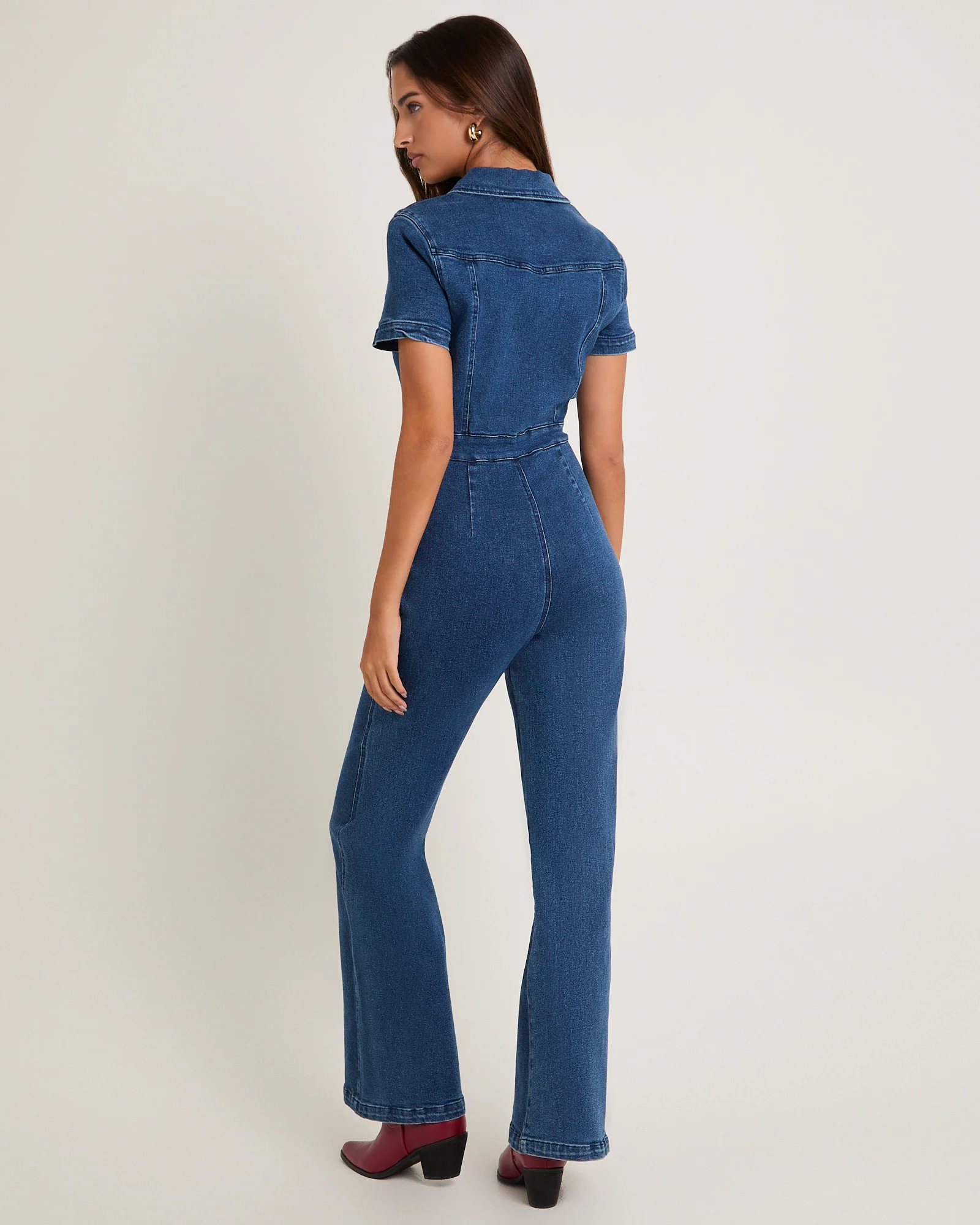 Nikki Denim Maxi Boiler Suit - Image 2