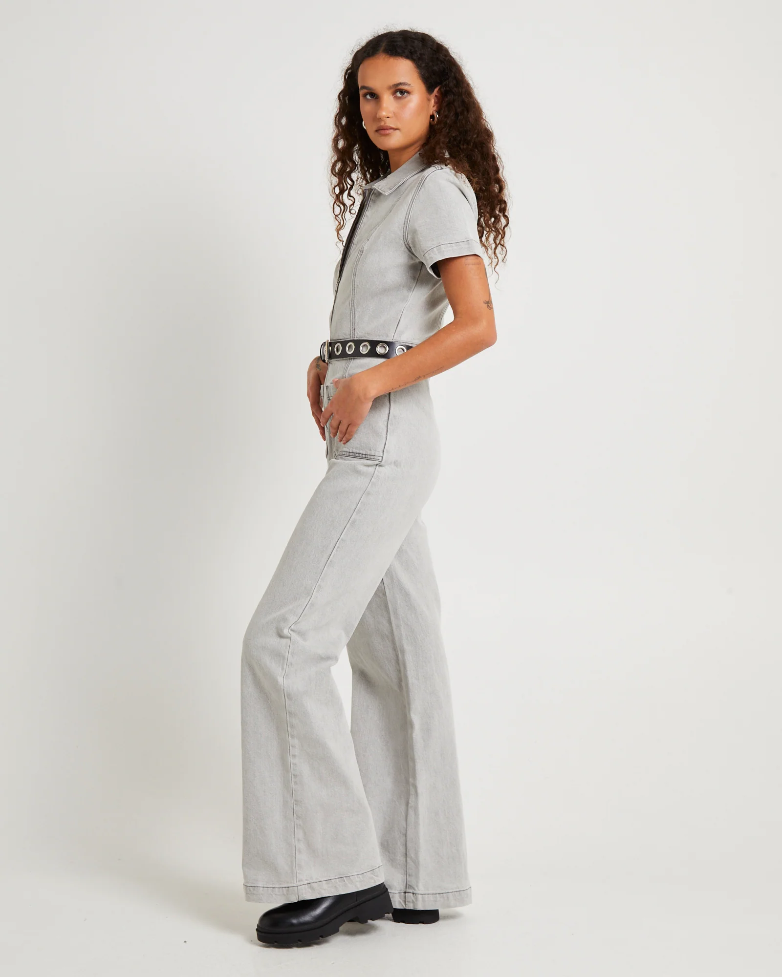 Nikki Denim Maxi Boiler Suit - Image 4