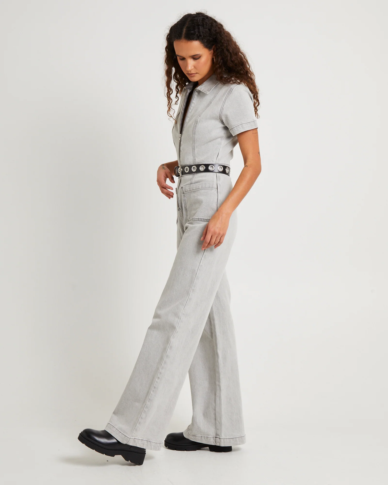 Nikki Denim Maxi Boiler Suit - Image 5