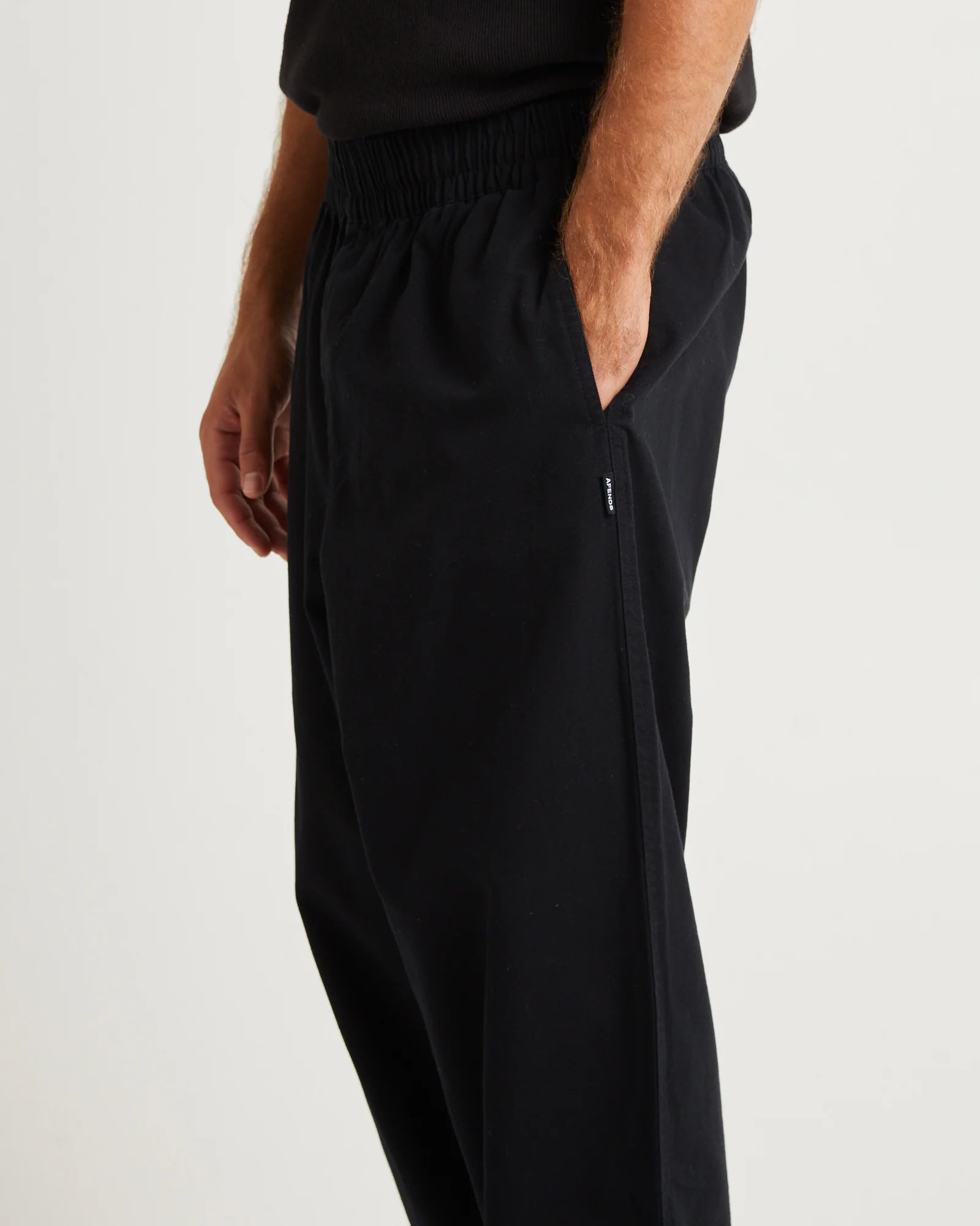 Ninety Eights Recycled Elastic Waist Pants Black - Image 6