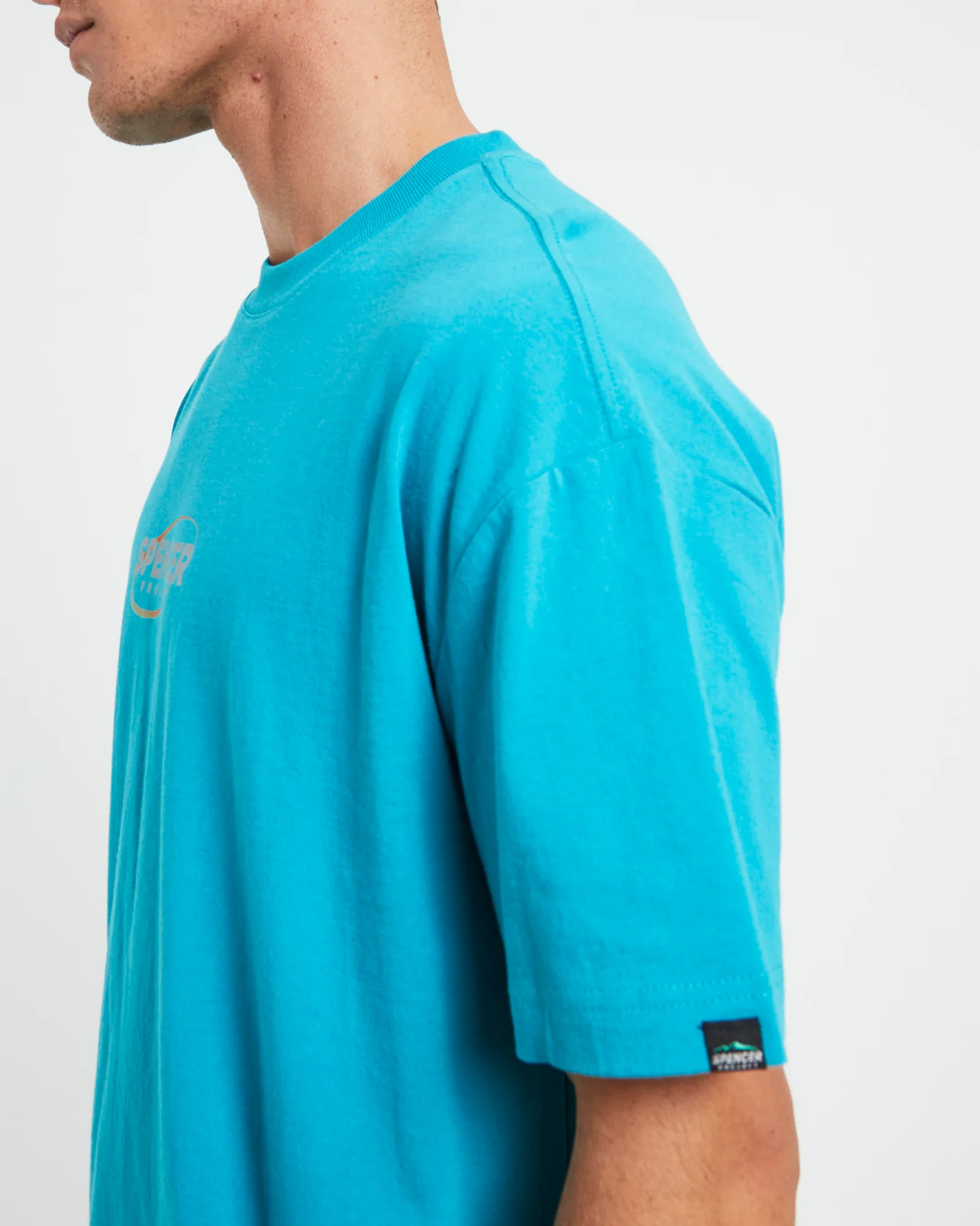 Nitro Short Sleeve T-Shirt in 90s Aqua Blue - Image 6