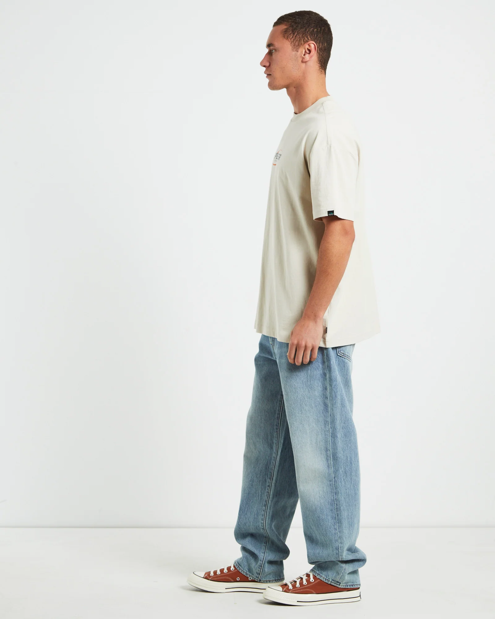 Nitro Short Sleeve T-Shirt in Pebble Grey - Image 4