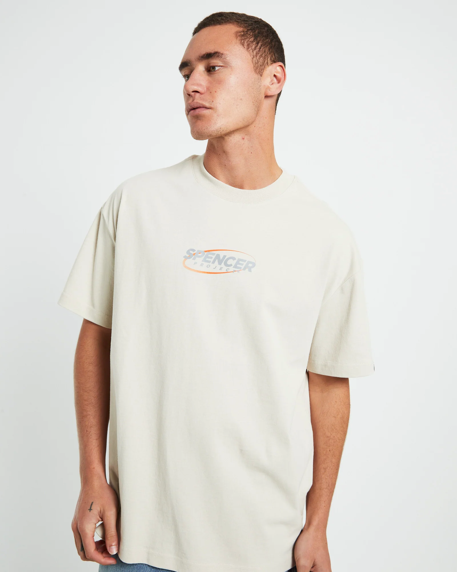 Nitro Short Sleeve T-Shirt in Pebble Grey - Image 5
