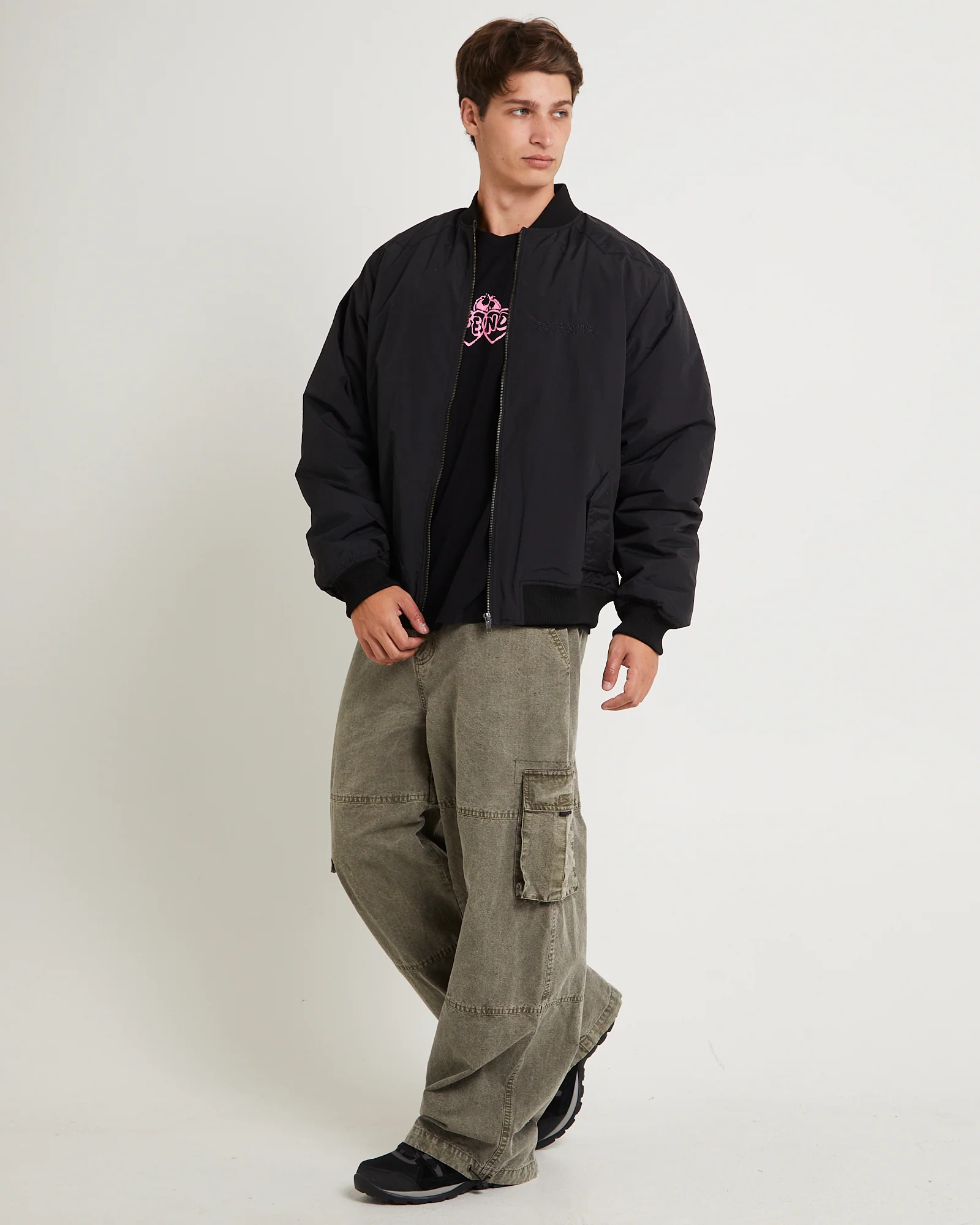 No More Bombs Bomber Jacket - Image 3