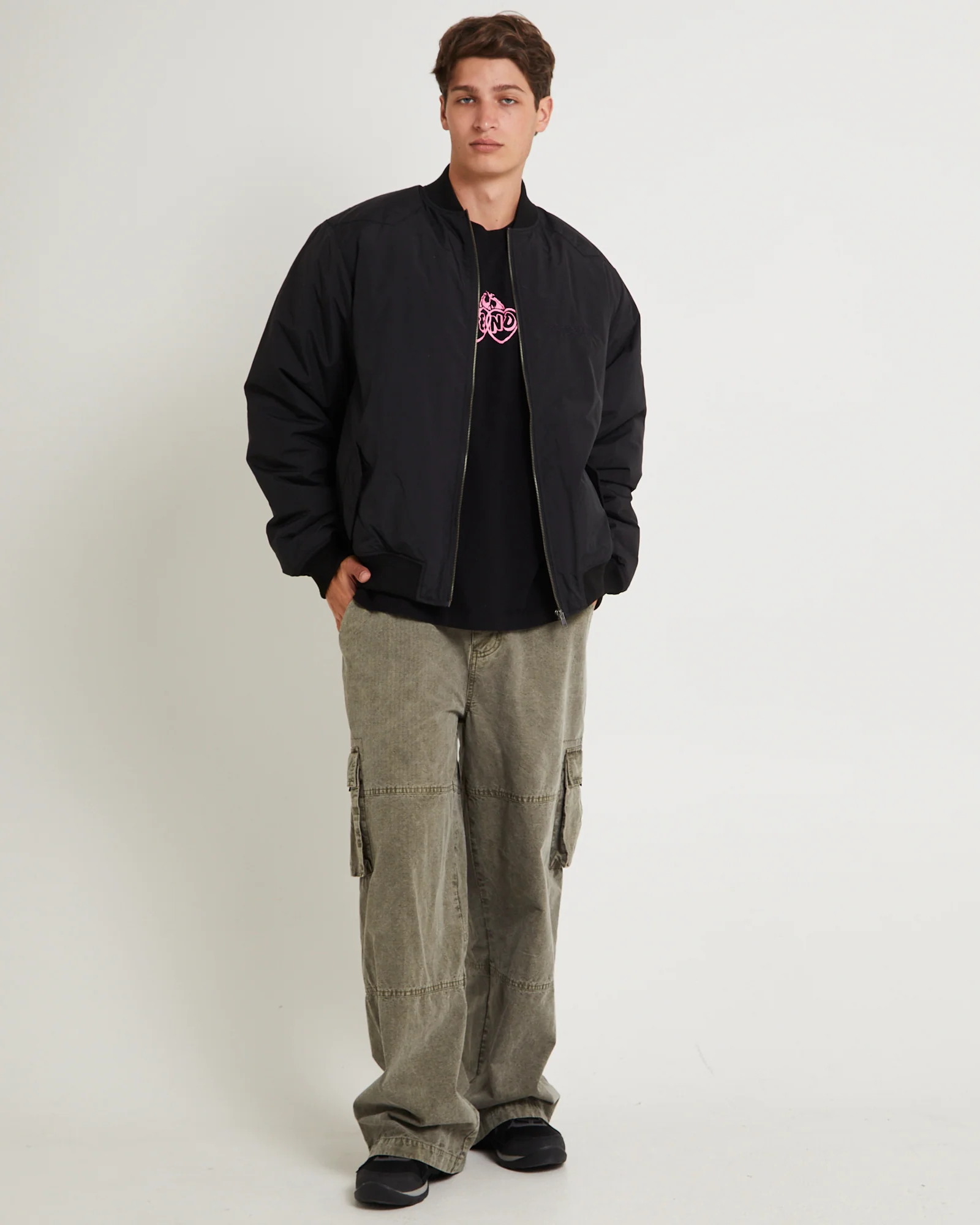 No More Bombs Bomber Jacket - Image 5