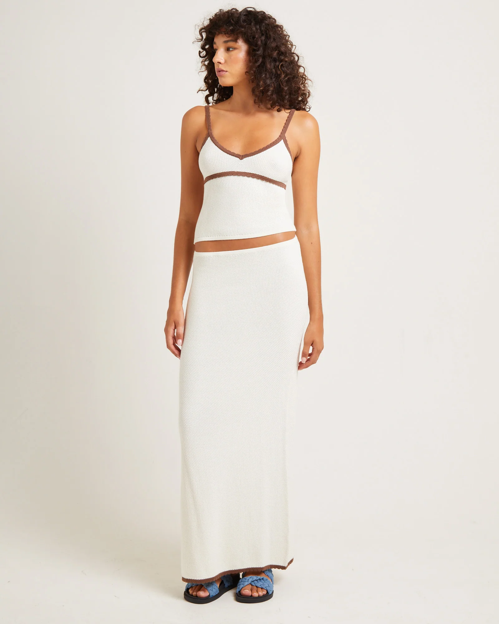Nori Compact Knit Maxi Skirt - Image 3