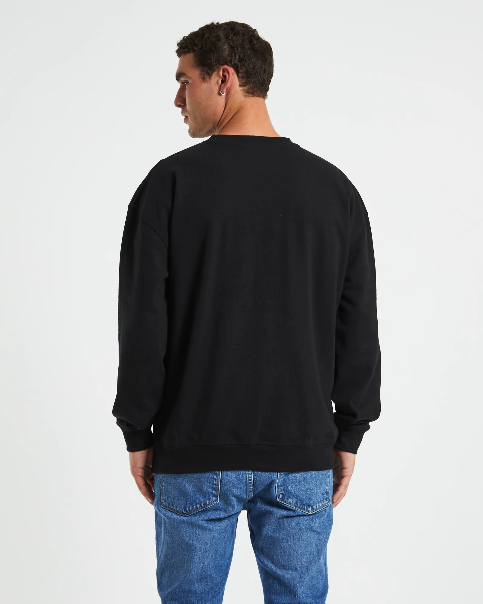 Norrie Long Sleeve Sweatshirt in Black - Image 2
