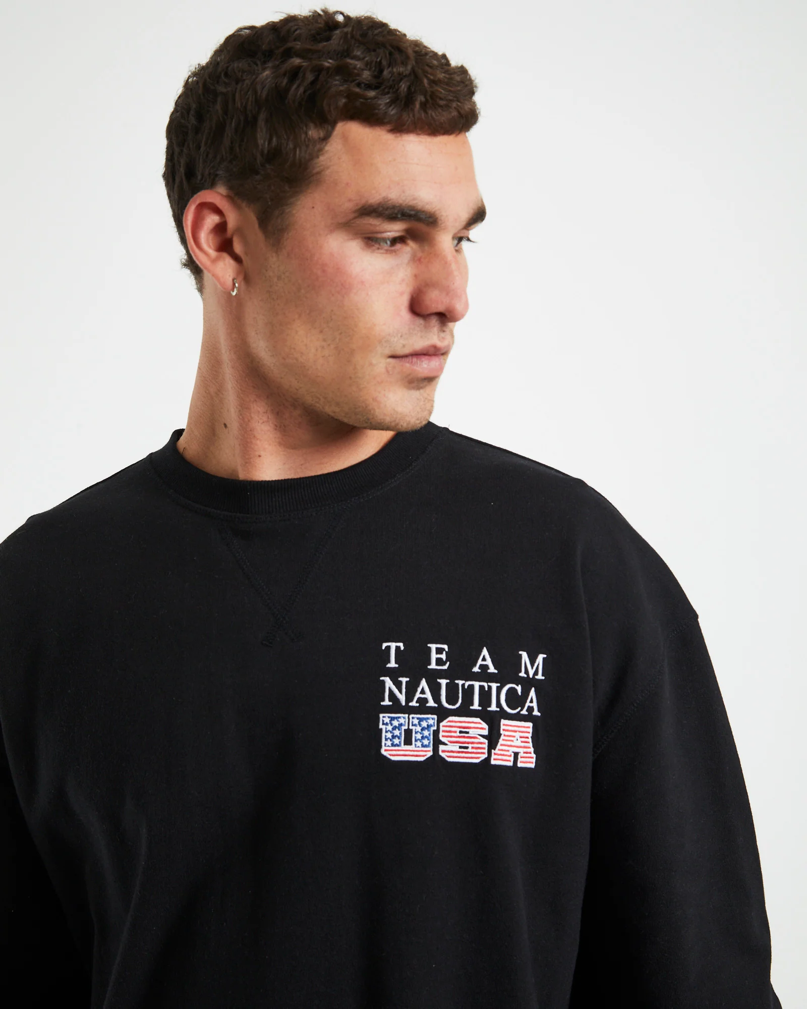 Norrie Long Sleeve Sweatshirt in Black - Image 6
