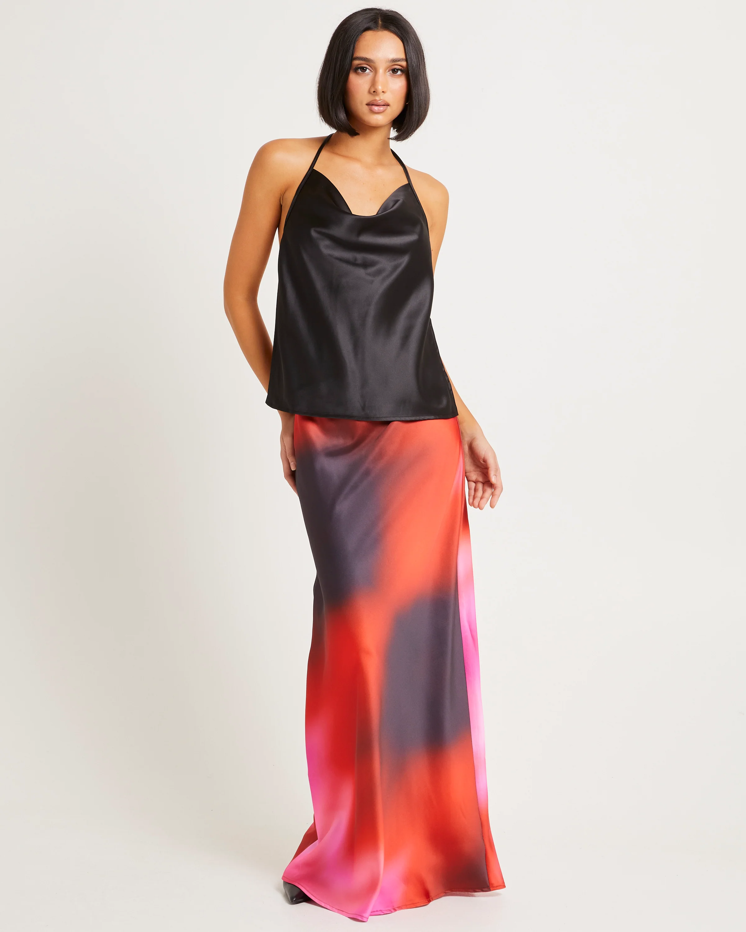 Nova Cowl Neck Halter Top - Image 3