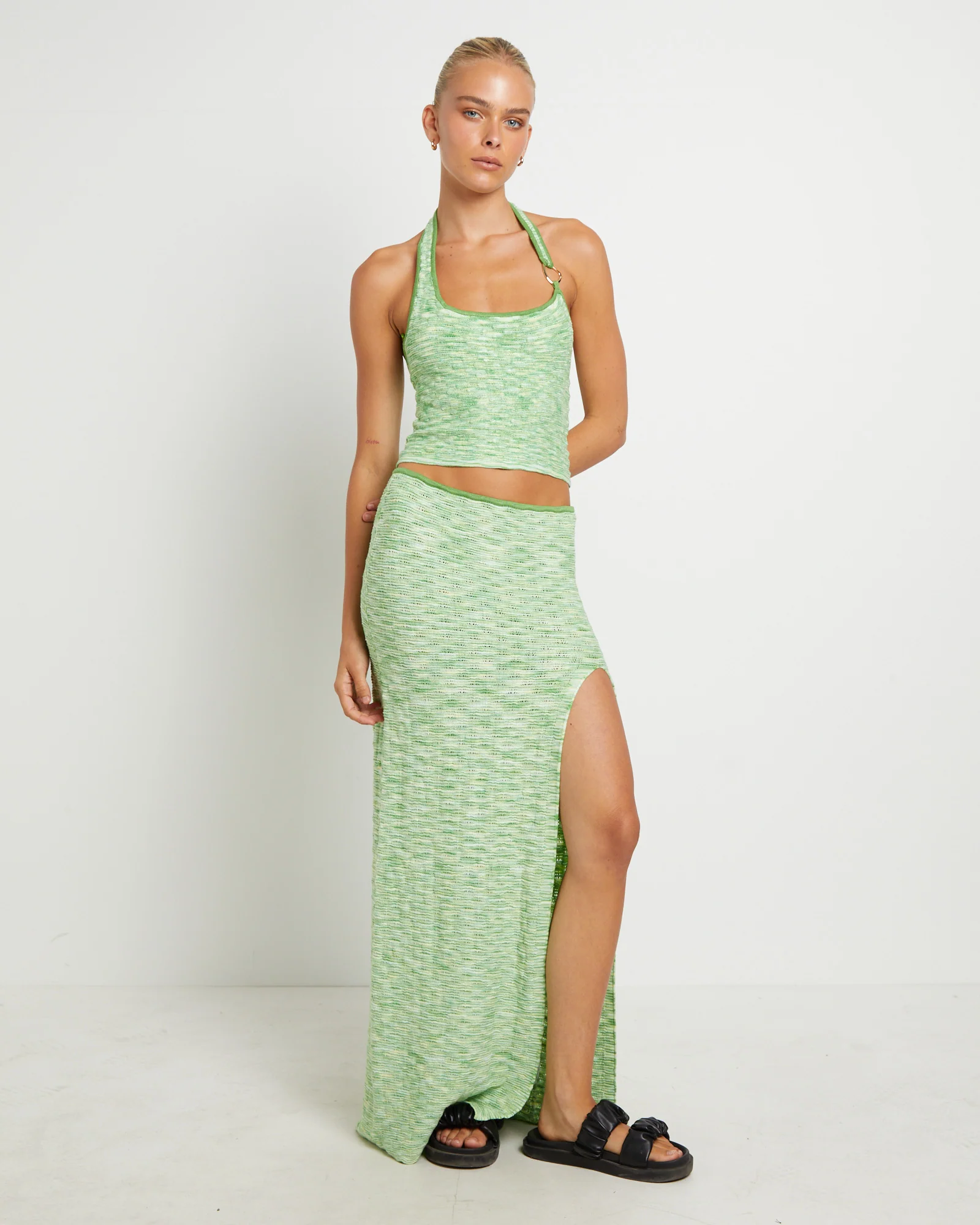 Ombre Asymmetric Knit Top - Image 3