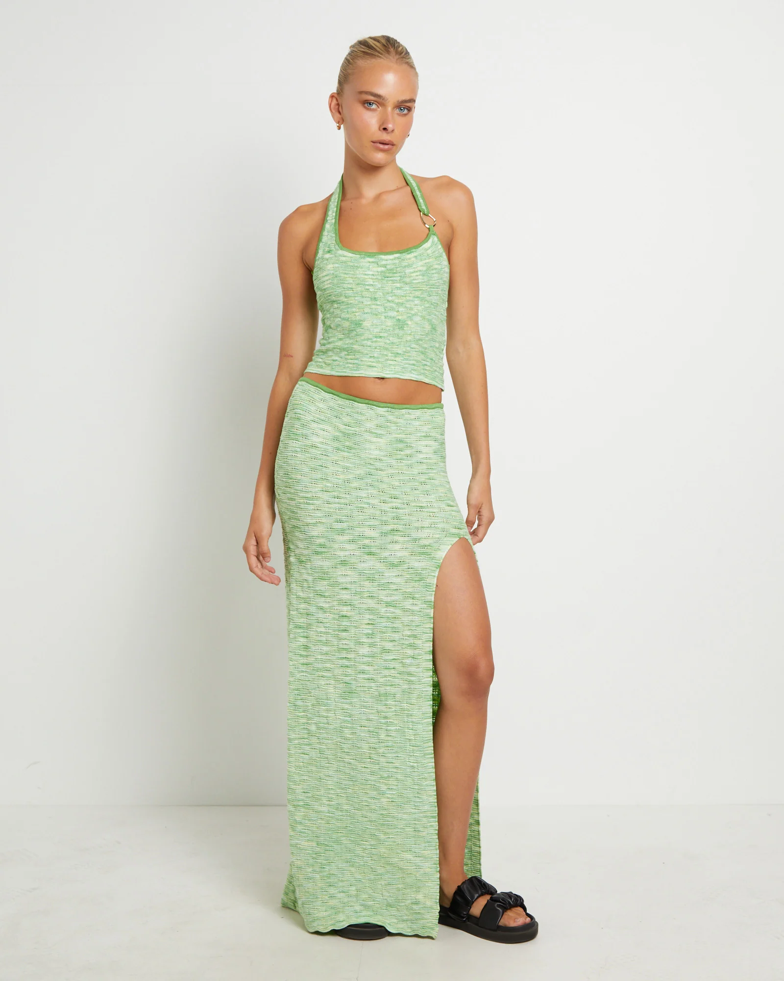 Ombre Knit Maxi Skirt - Image 3