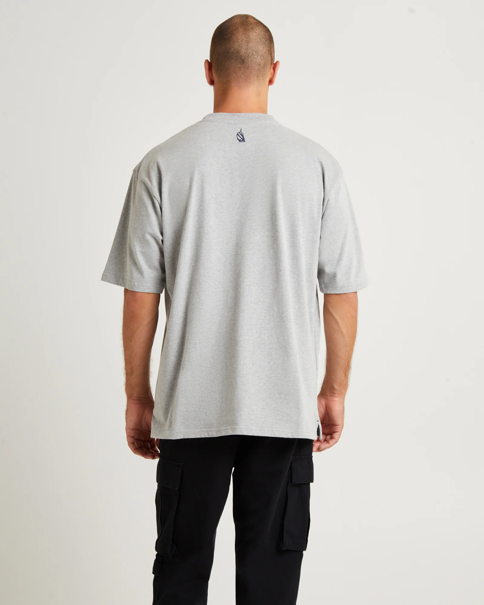 Omega Short Sleeve T-Shirt Grey - Image 2