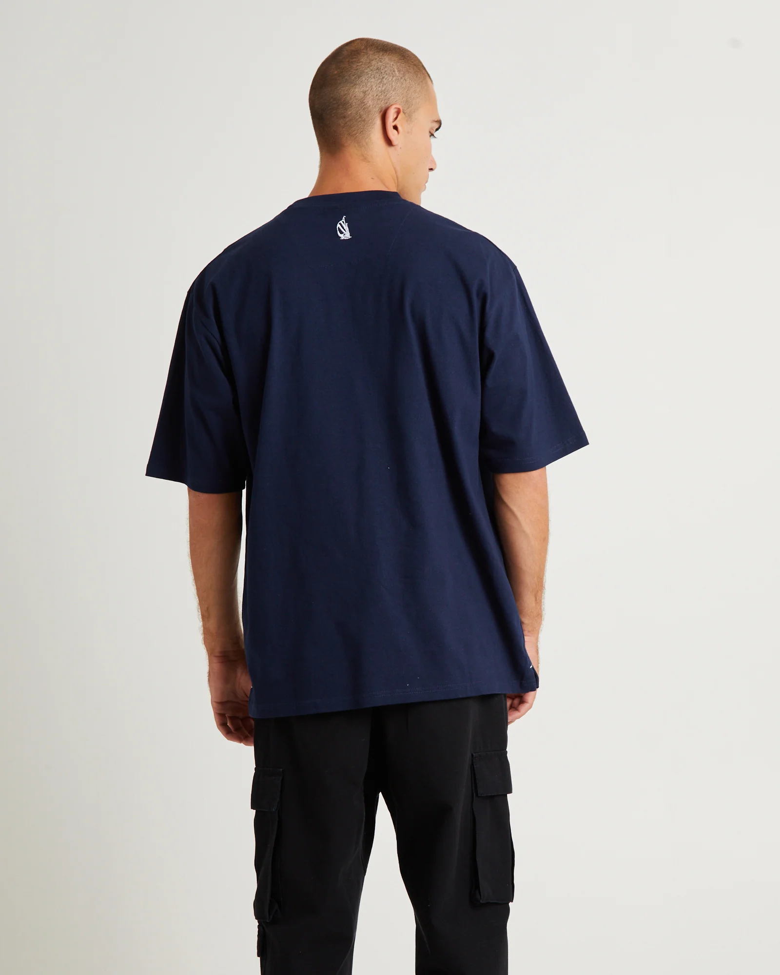 Omega Short Sleeve T-Shirt Navy - Image 2