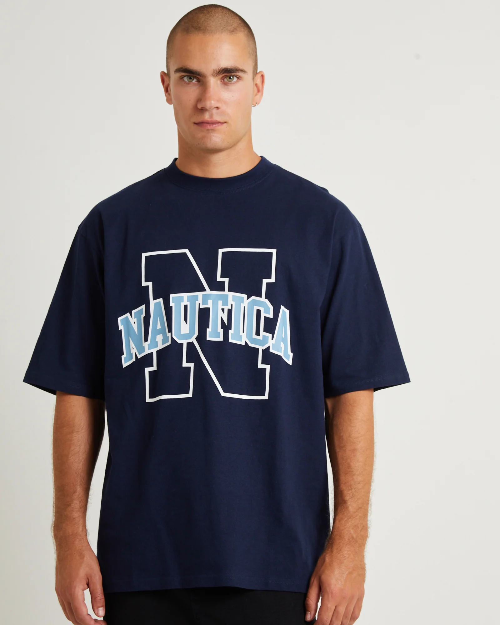 Omega Short Sleeve T-Shirt Navy - Image 5