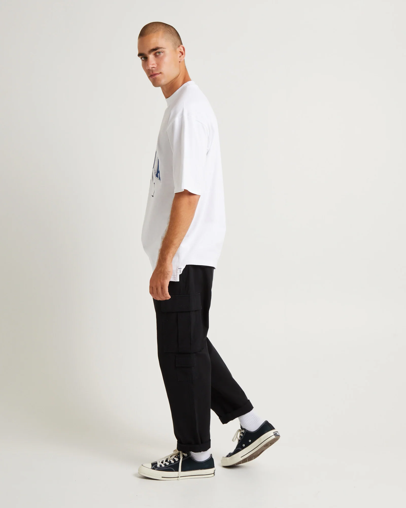 Omega Short Sleeve T-Shirt White - Image 4