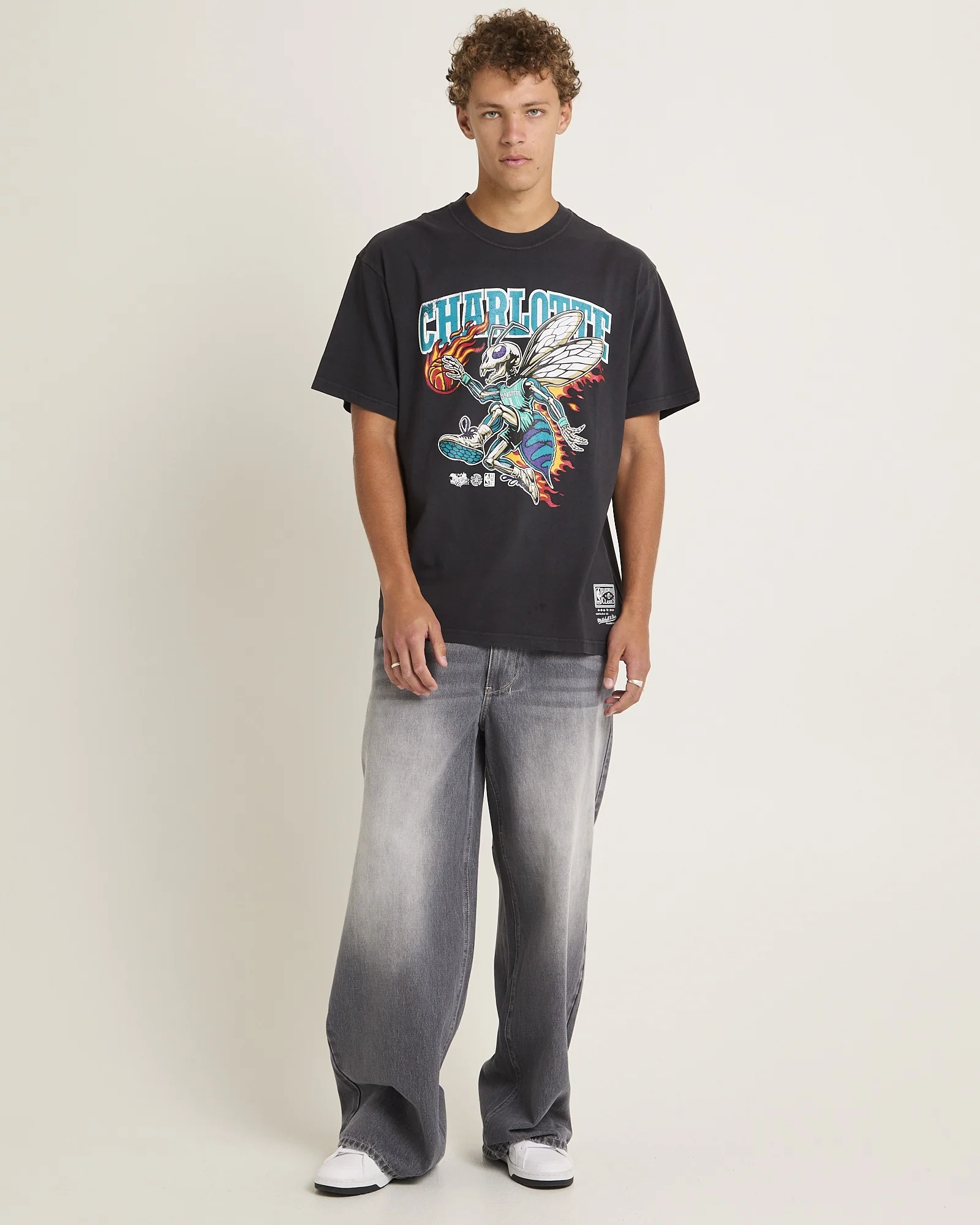 On Fire Charlotte Hornets T-Shirt - Image 3