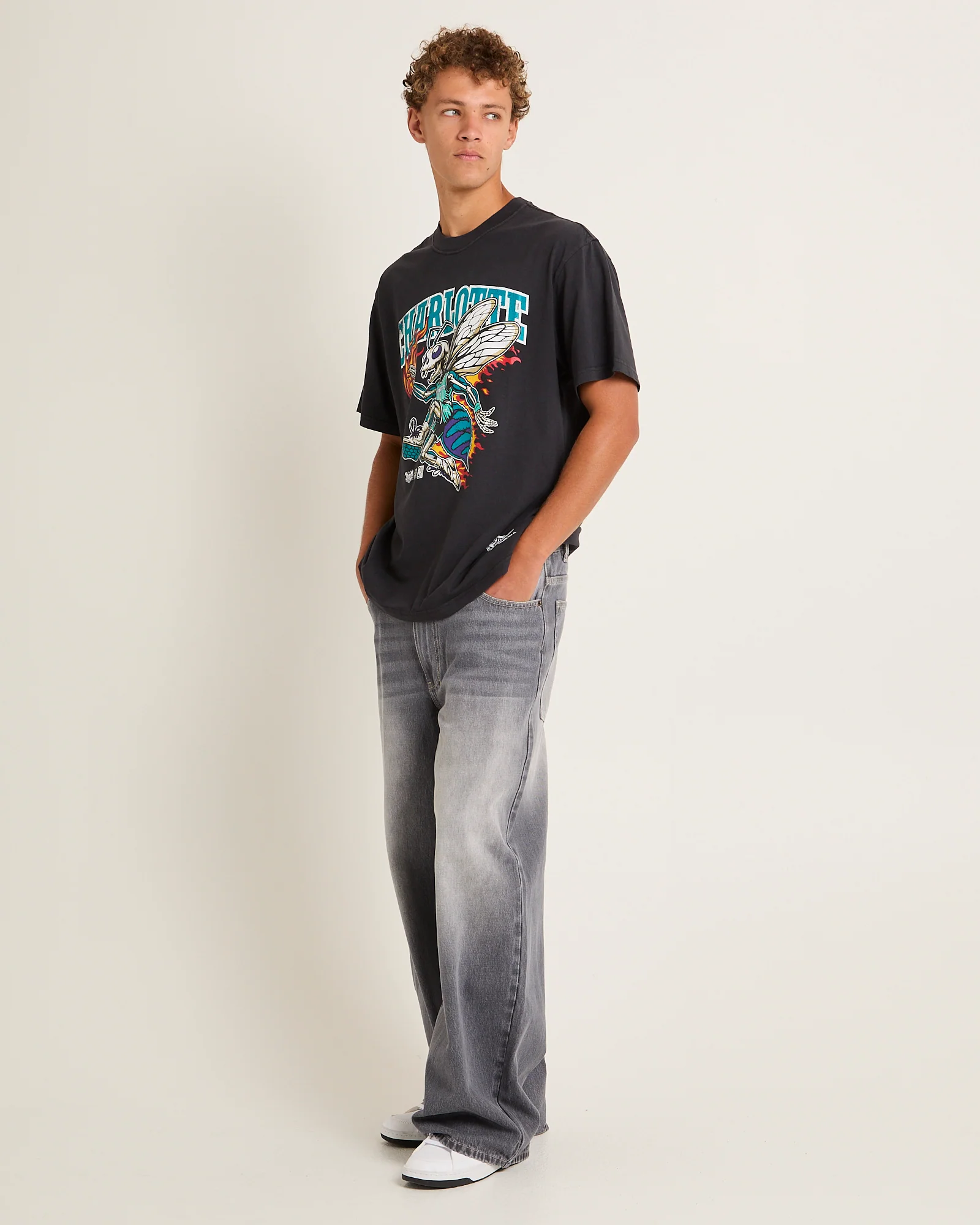 On Fire Charlotte Hornets T-Shirt - Image 4