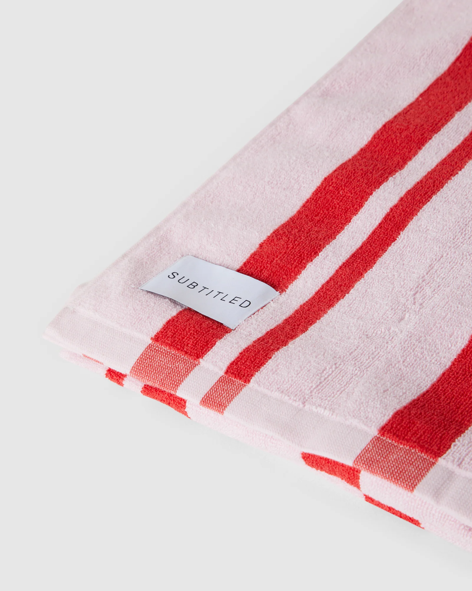 On Vacay Stripe Beach Towel in Pink - Image 2