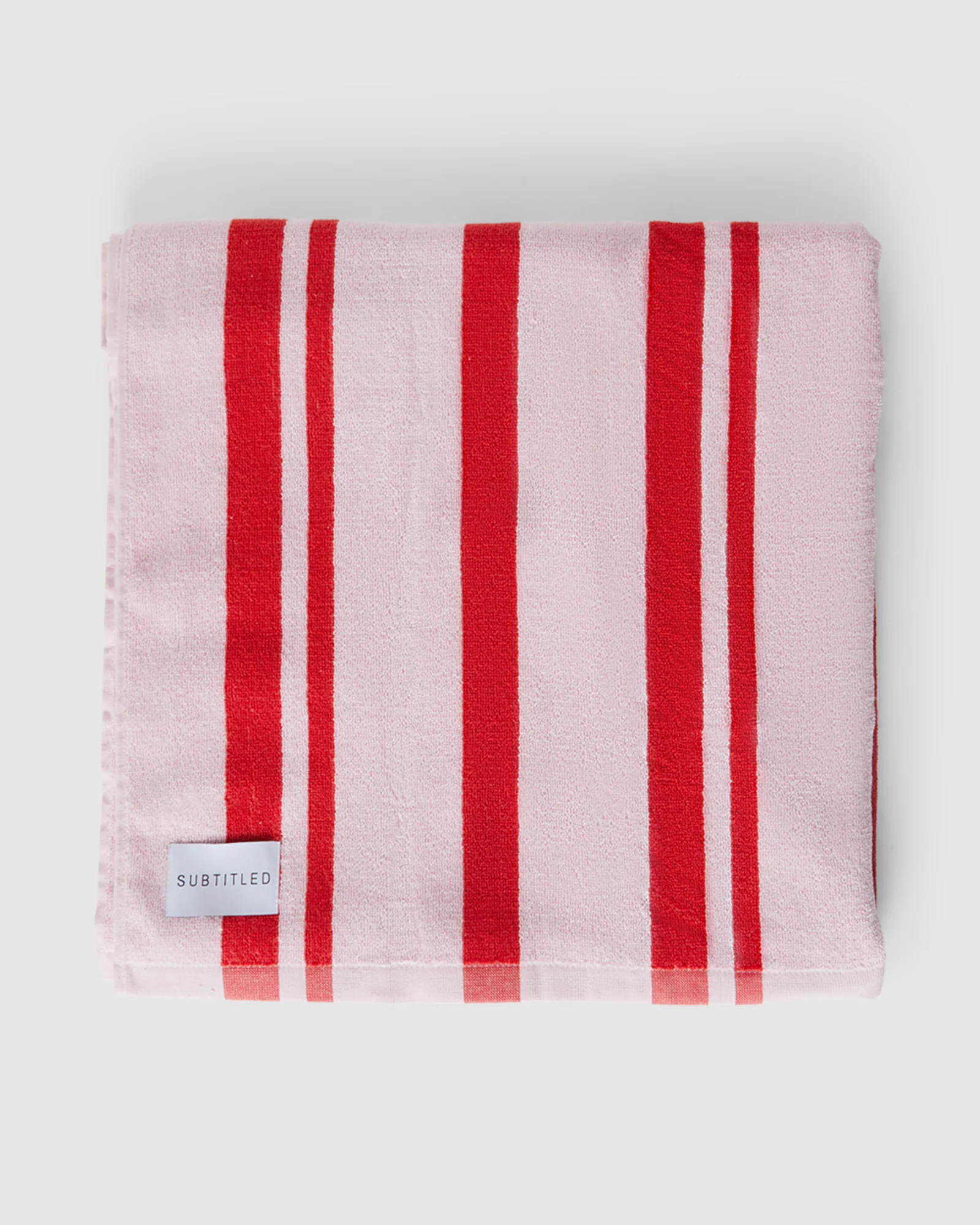 On Vacay Stripe Beach Towel in Pink - Image 3