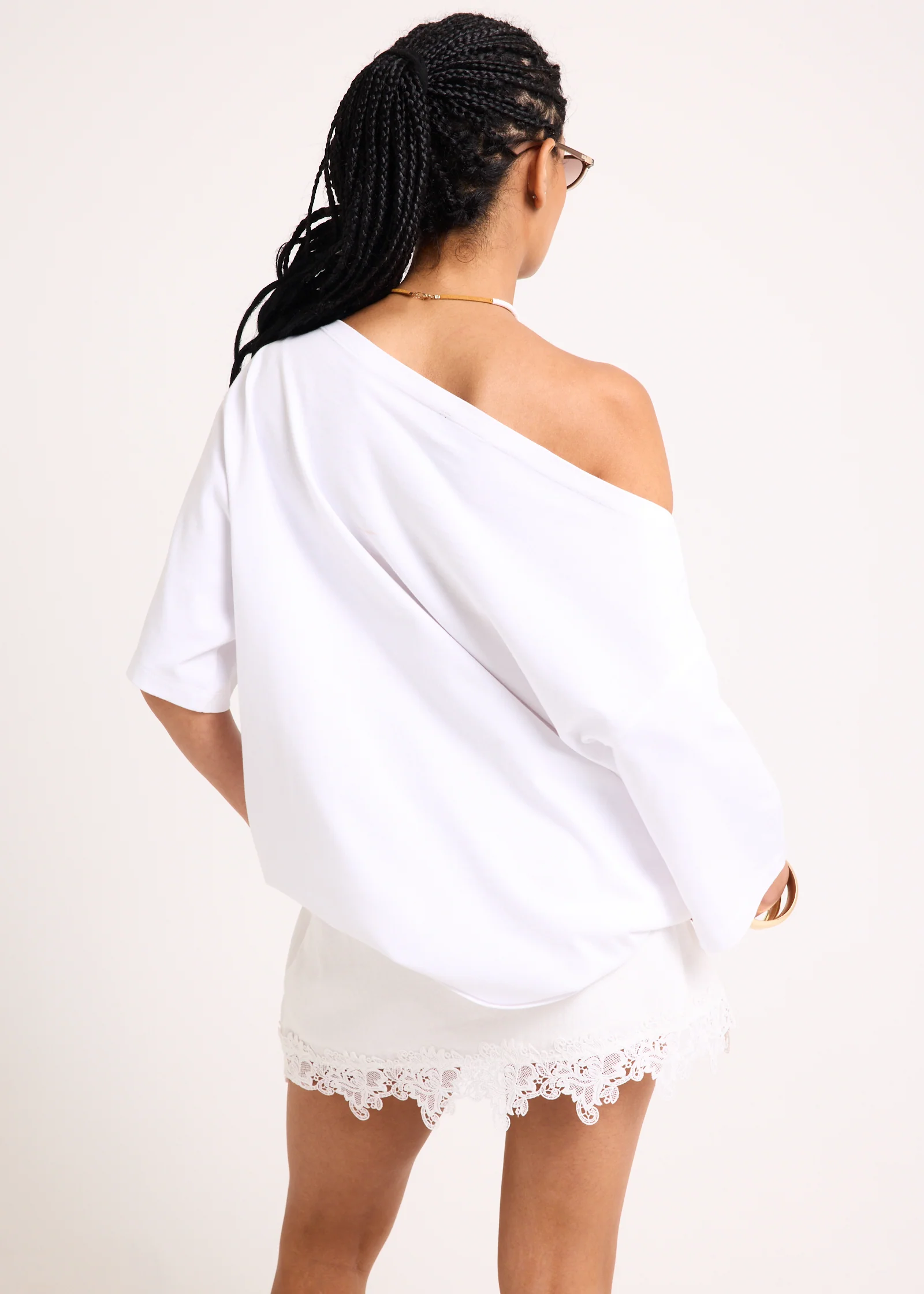 Orchid Off Shoulder T-Shirt - Image 4
