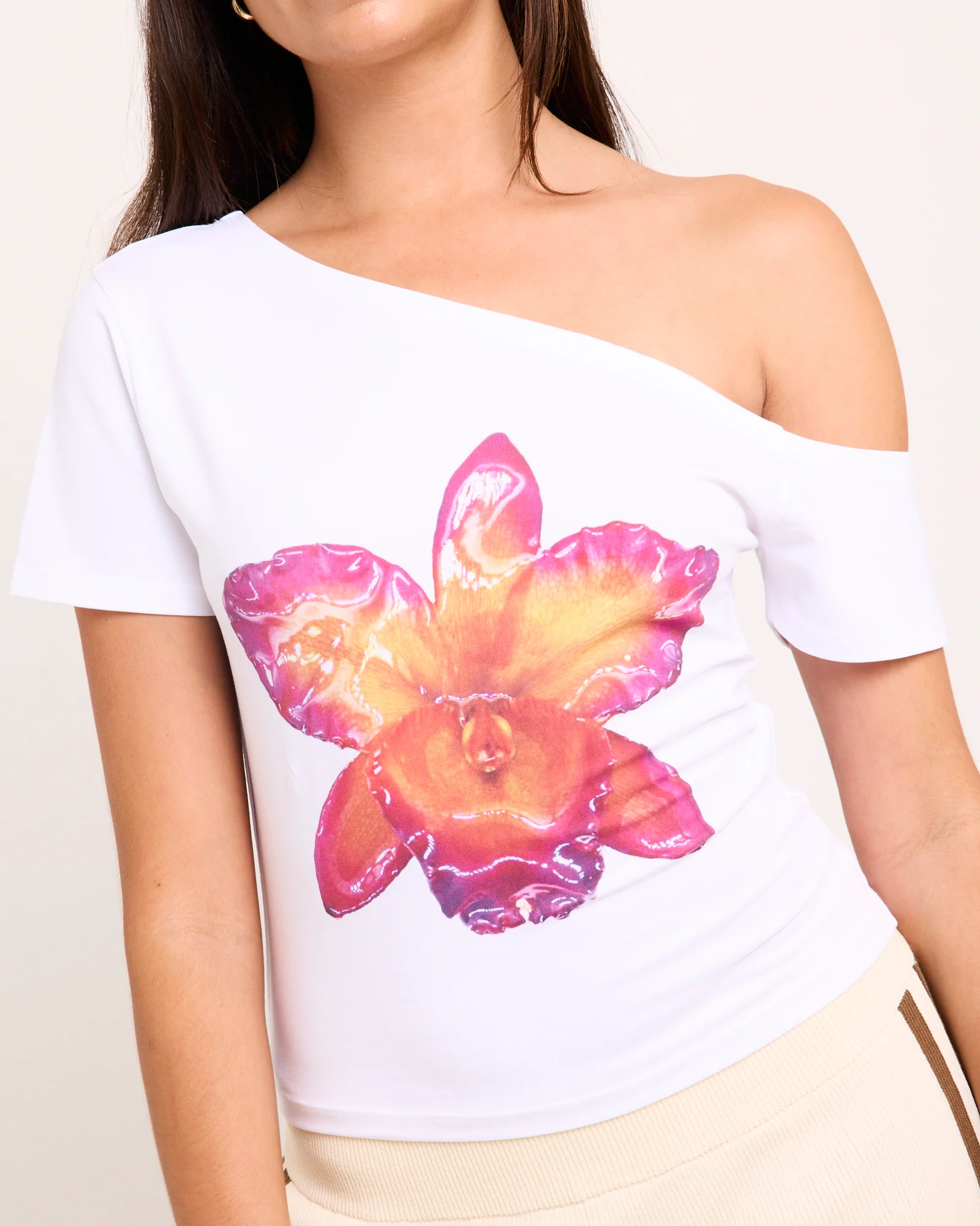 Orchid Slashed Tee - Image 5