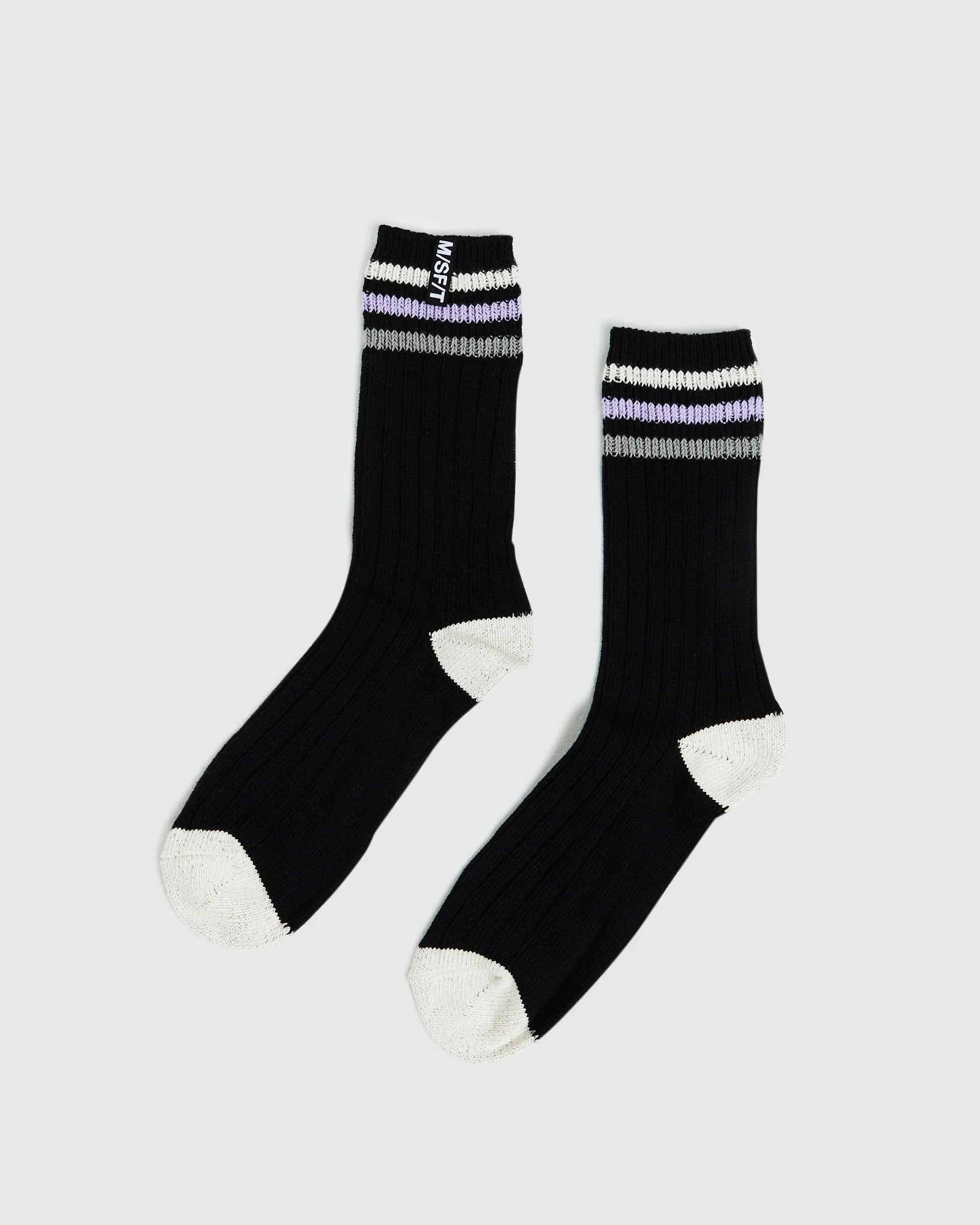 Organic Mix Stripe Socks 3 Pack Multi - Image 3
