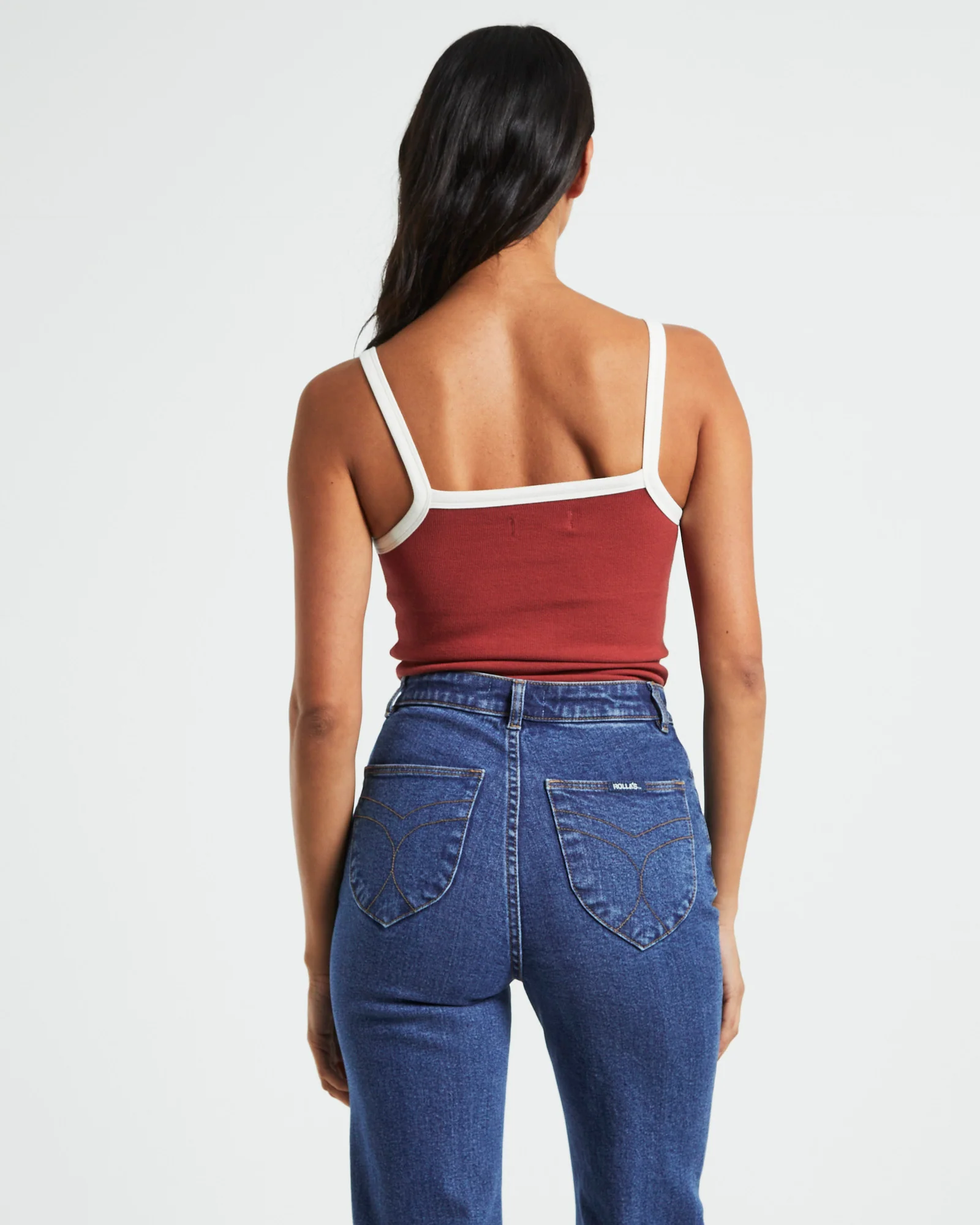 Organic Naomi Tank Top in Brick - Image 2