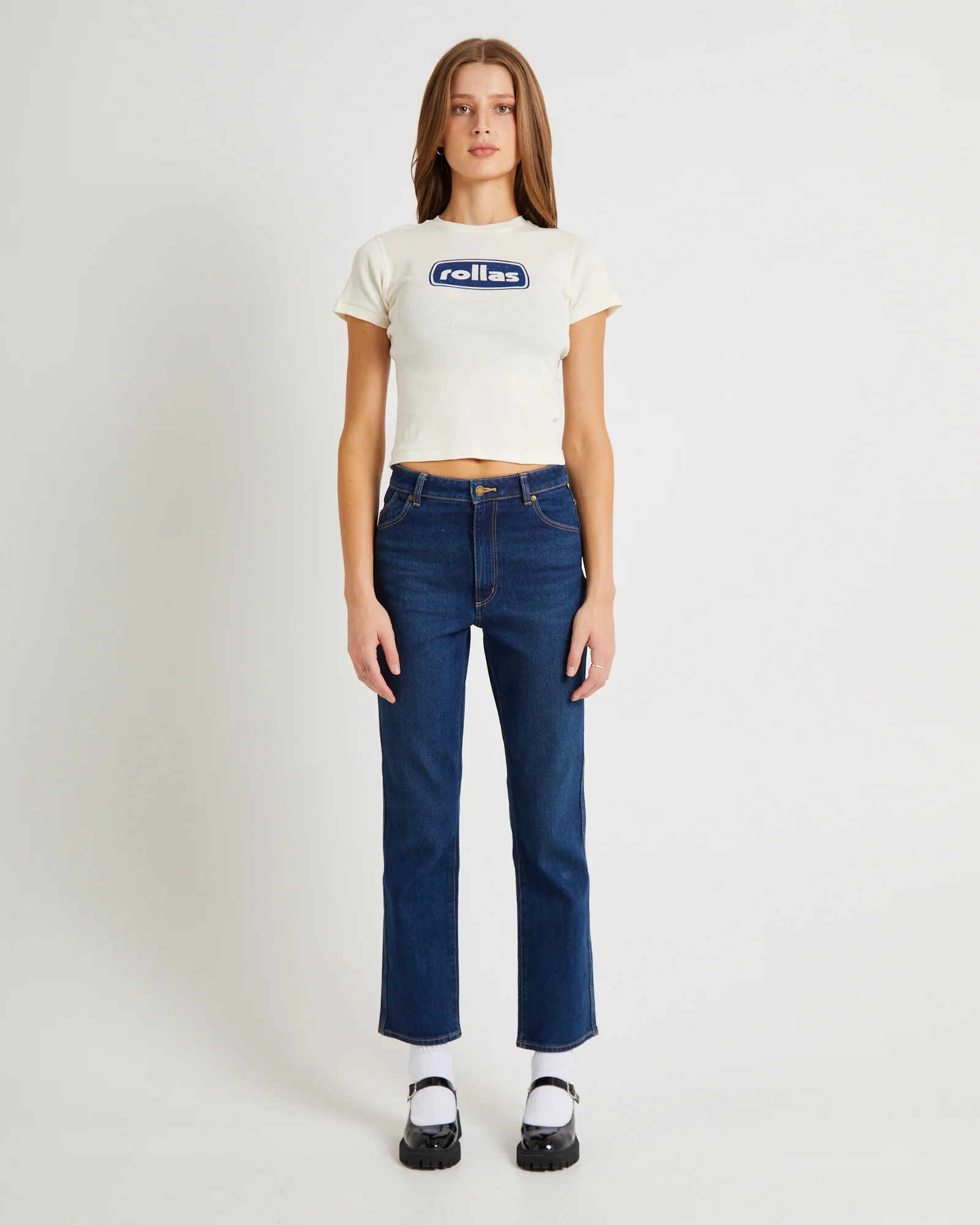 Original Straight Denim Jeans Dark Stone - Image 3