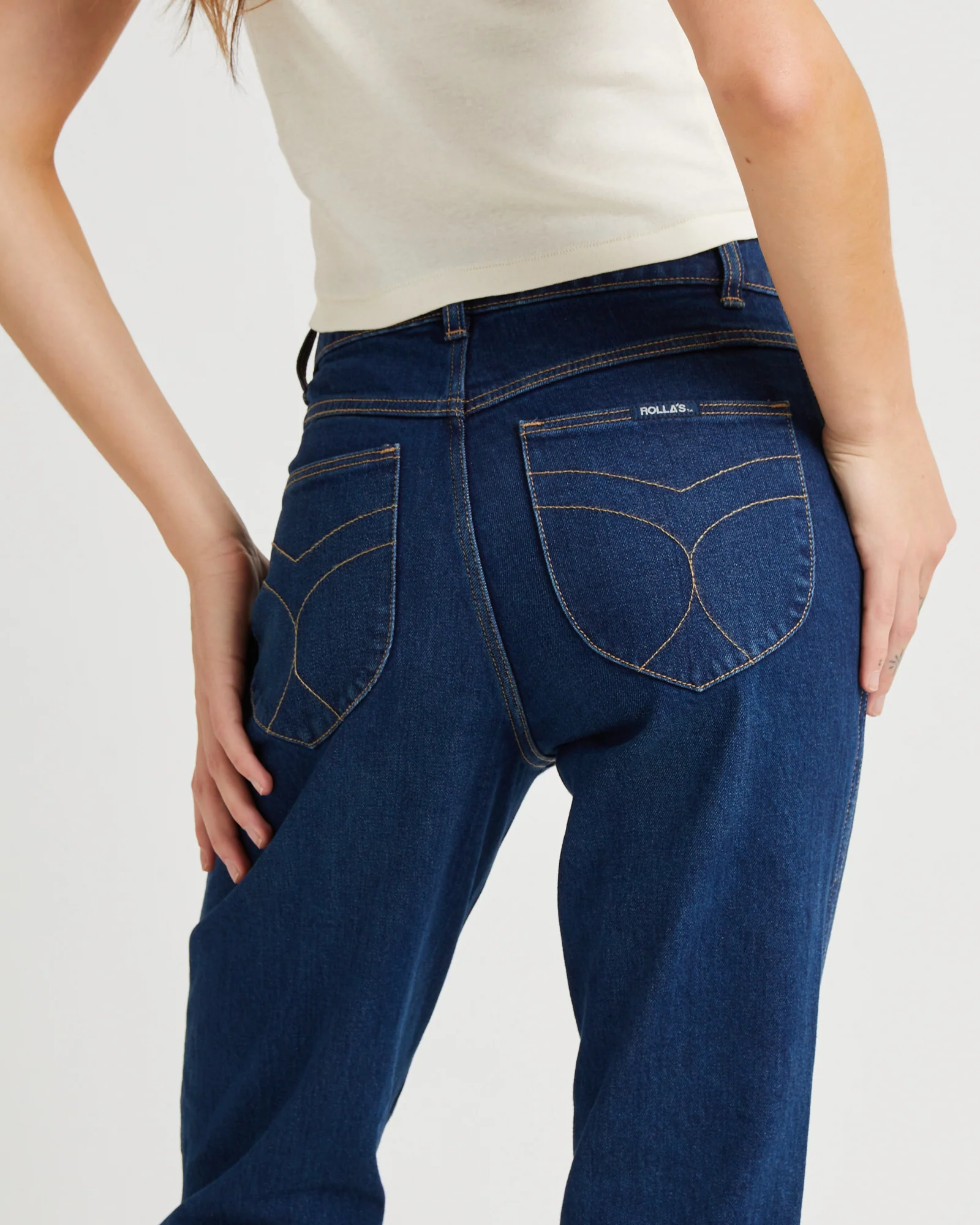 Original Straight Denim Jeans Dark Stone - Image 5