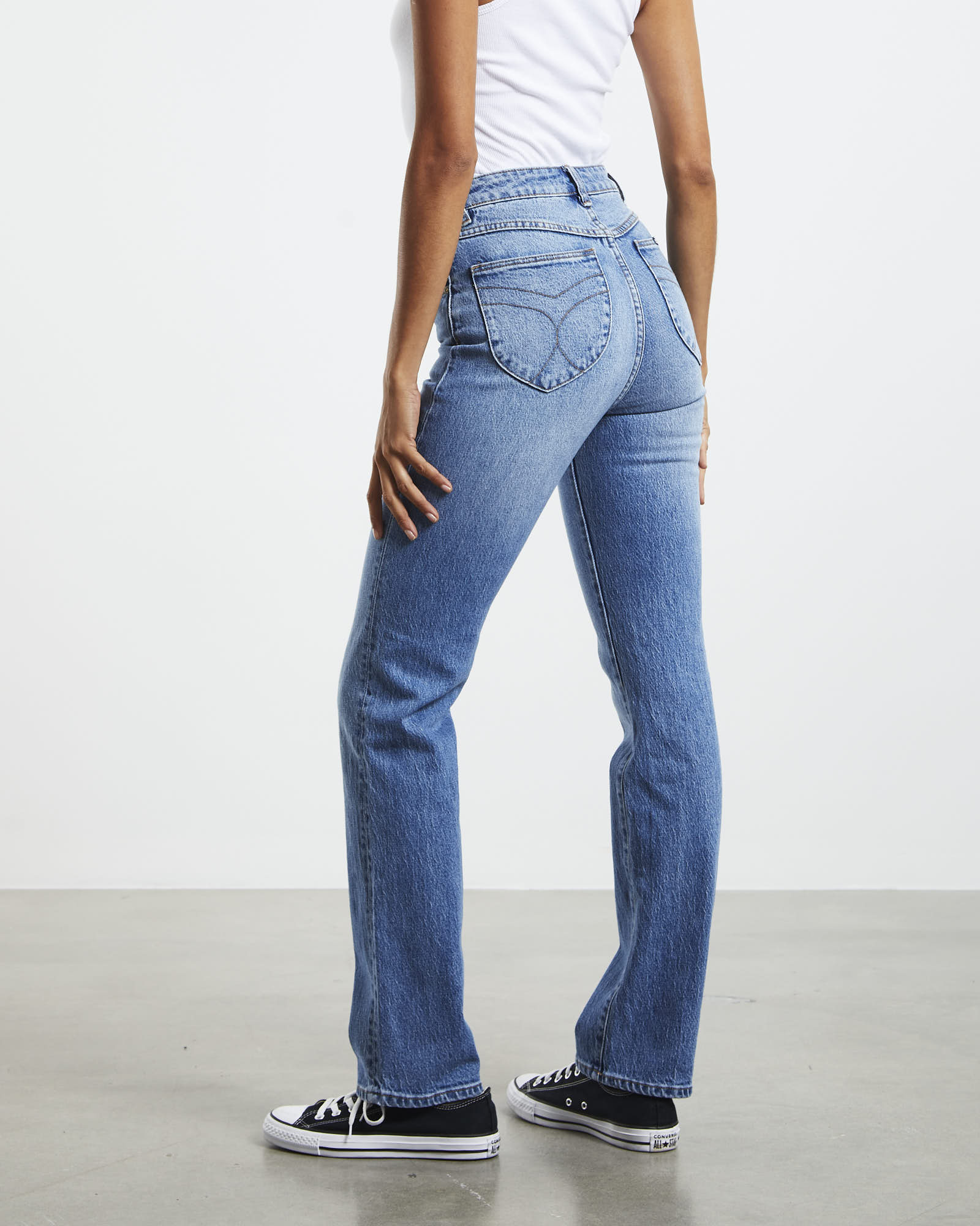 Original Straight Long Denim Jeans Brad - Image 3
