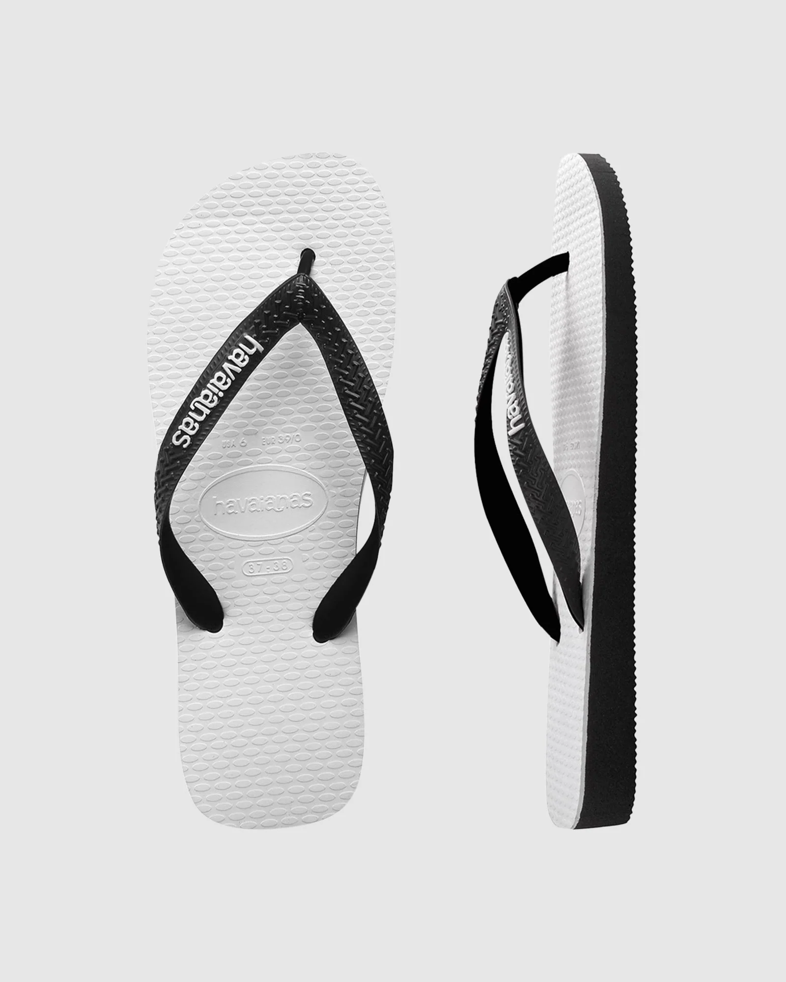 Original Thongs Black/White - Image 4