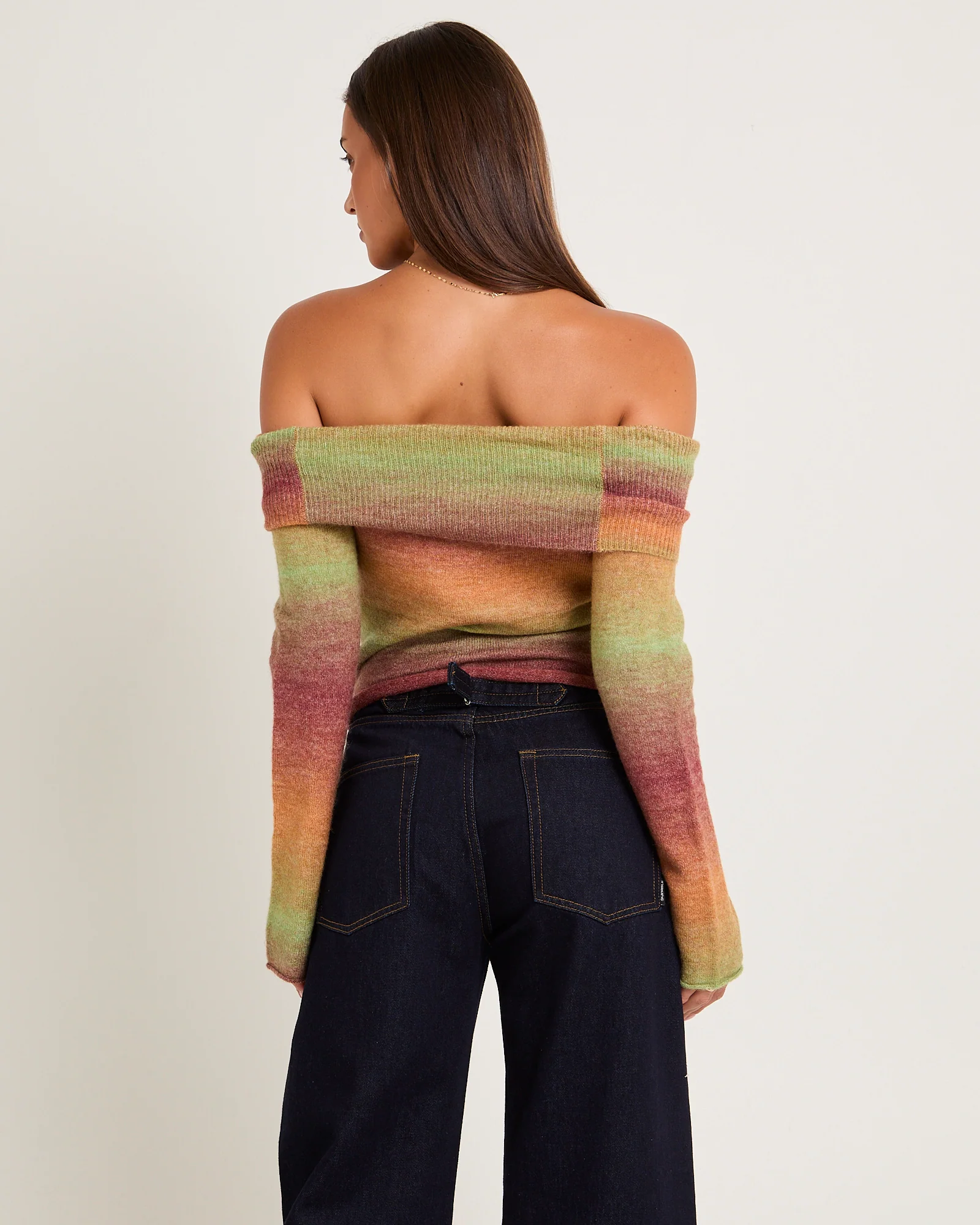 Orla Ombre Off Shoulder Knit - Image 2