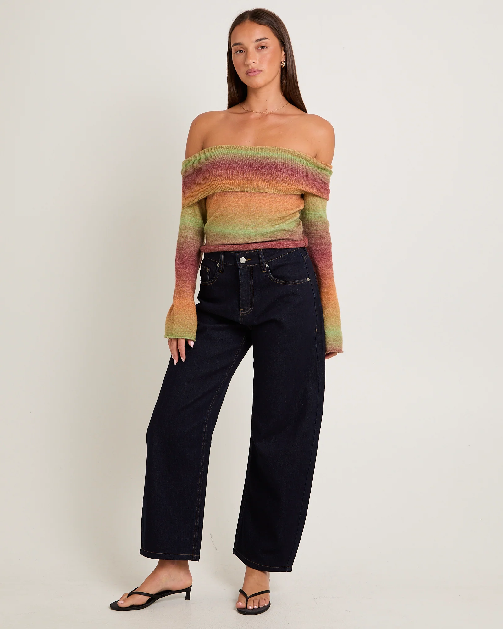 Orla Ombre Off Shoulder Knit - Image 3