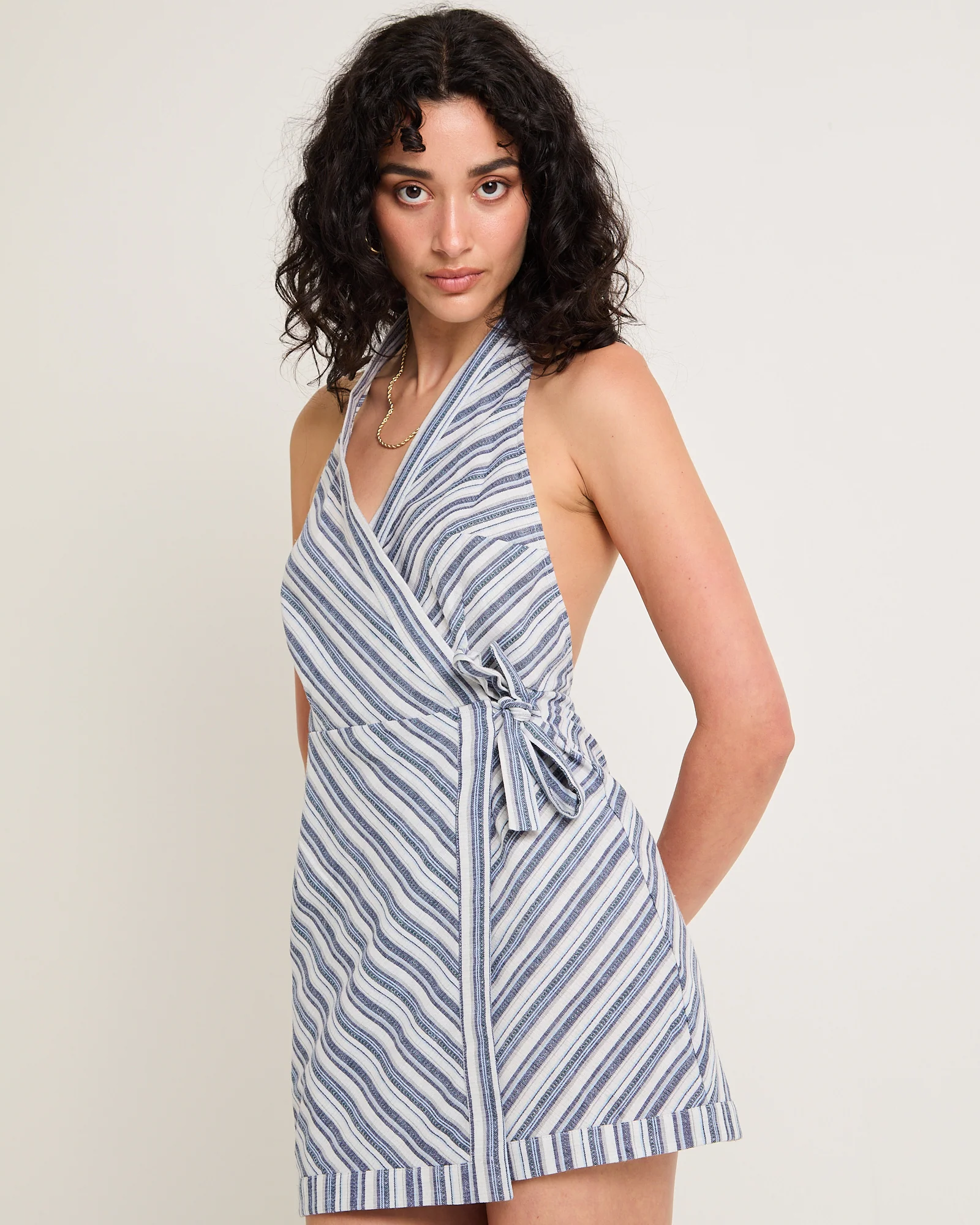 Otis Halter Wrap Dress - Image 5