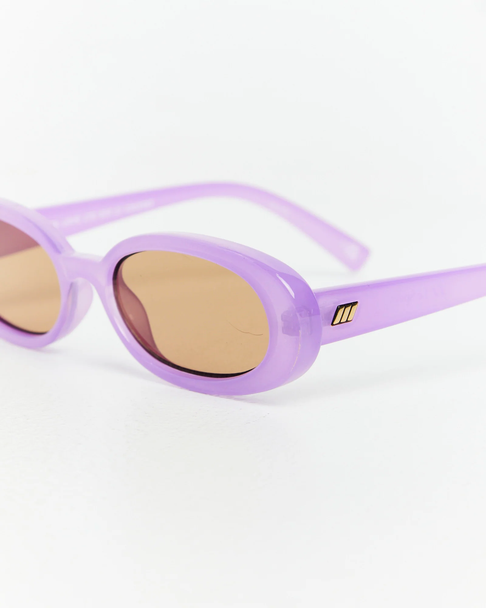 Outta Love Milky Digital Sunglasses Lavender/Light Brown Mono - Image 5