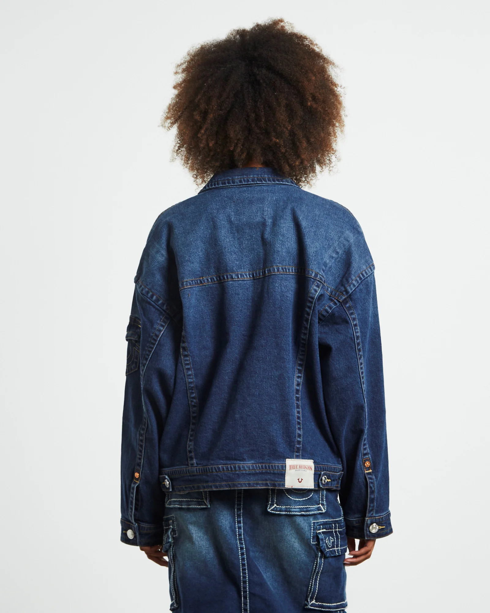 Oversized Jimmy Denim Jacket Blue - Image 2