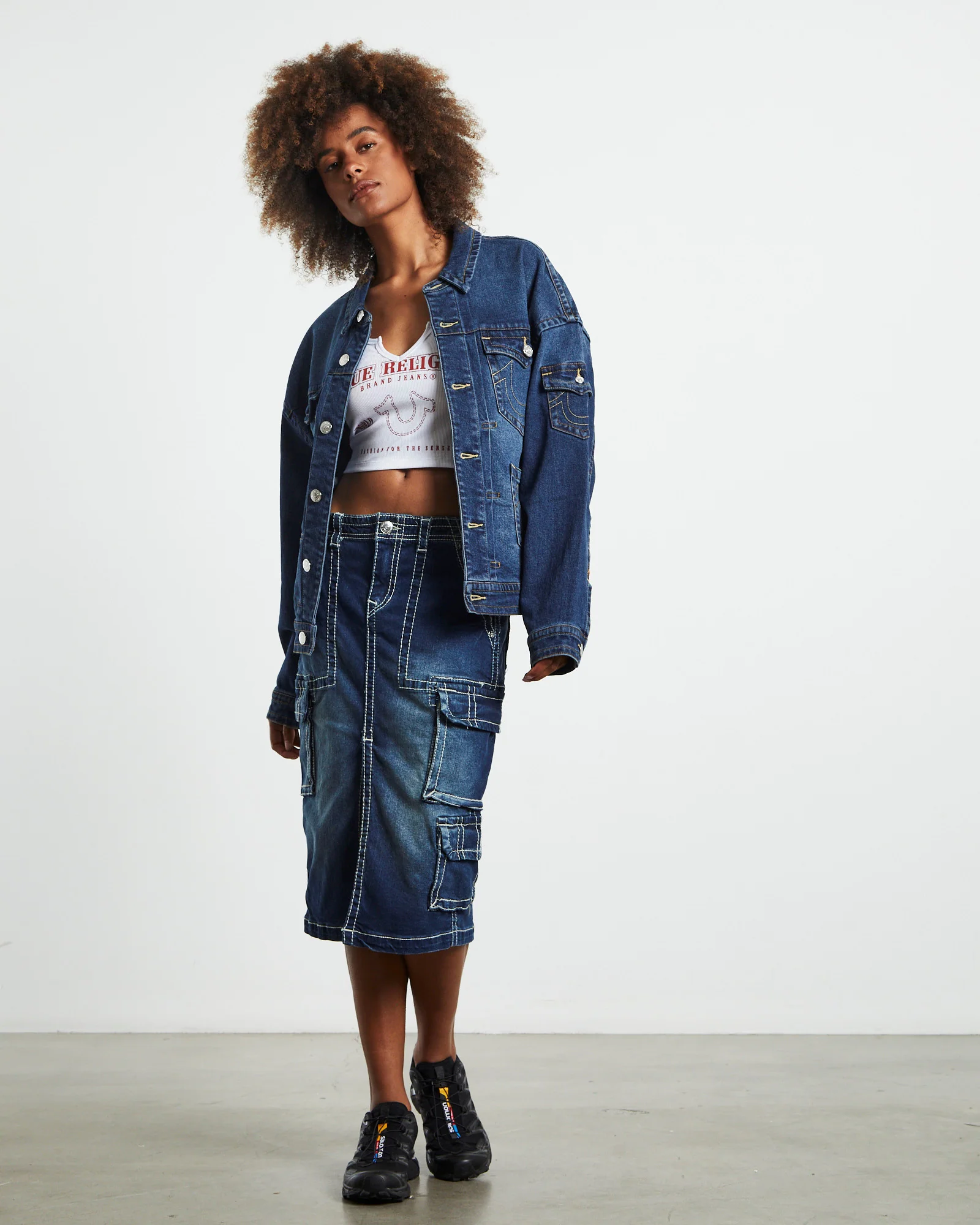 Oversized Jimmy Denim Jacket Blue - Image 3