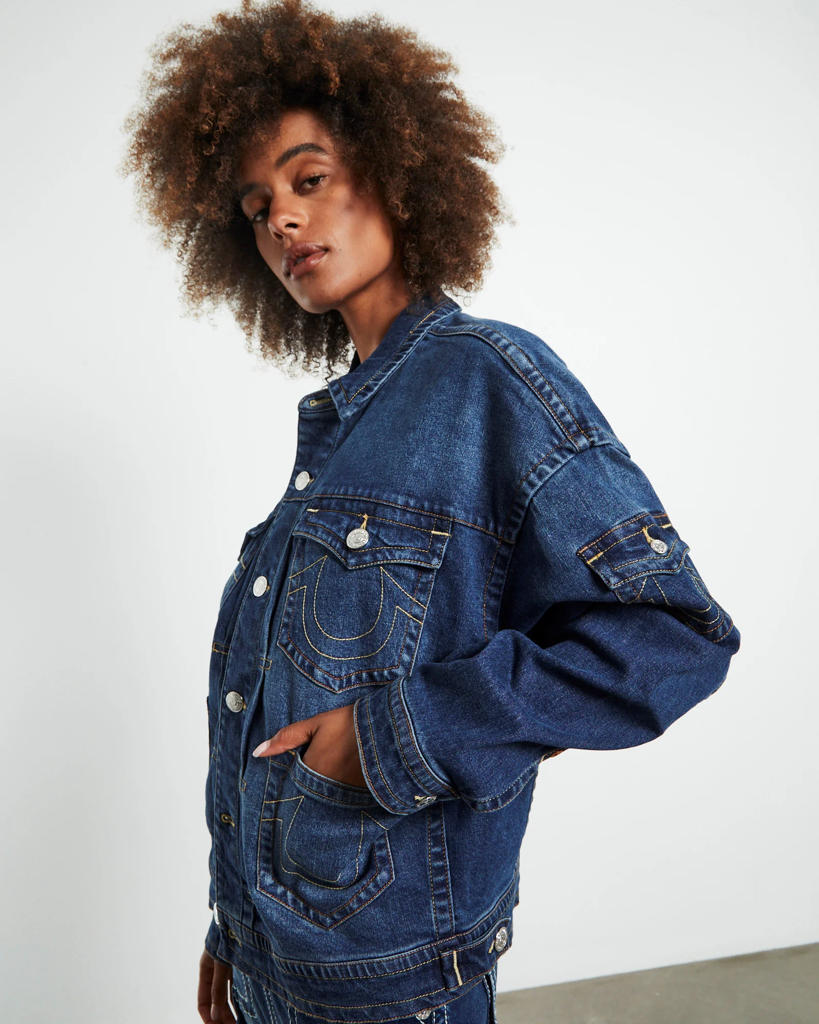 Oversized Jimmy Denim Jacket Blue - Image 5