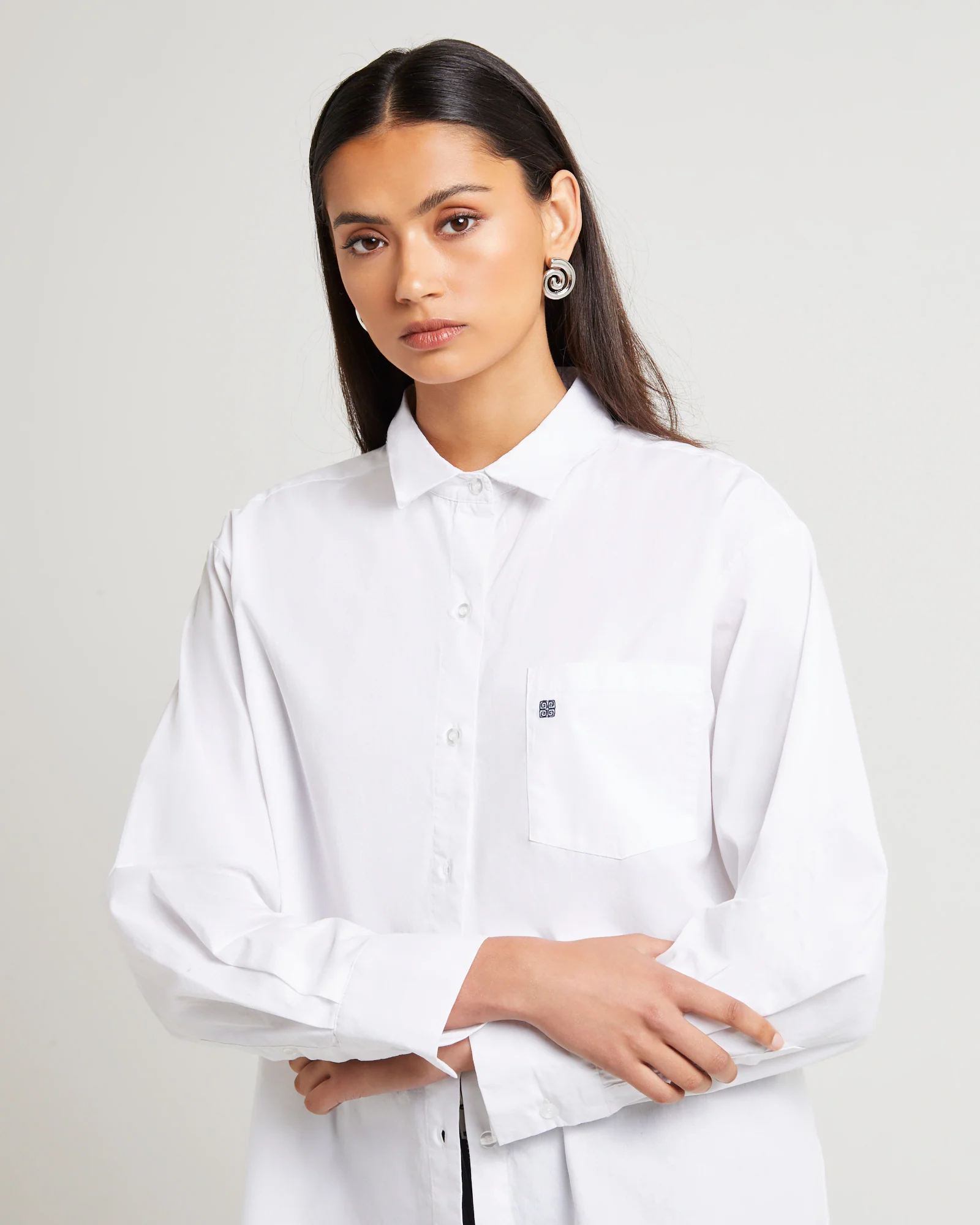 Oversized Poplin Shirt - Image 8