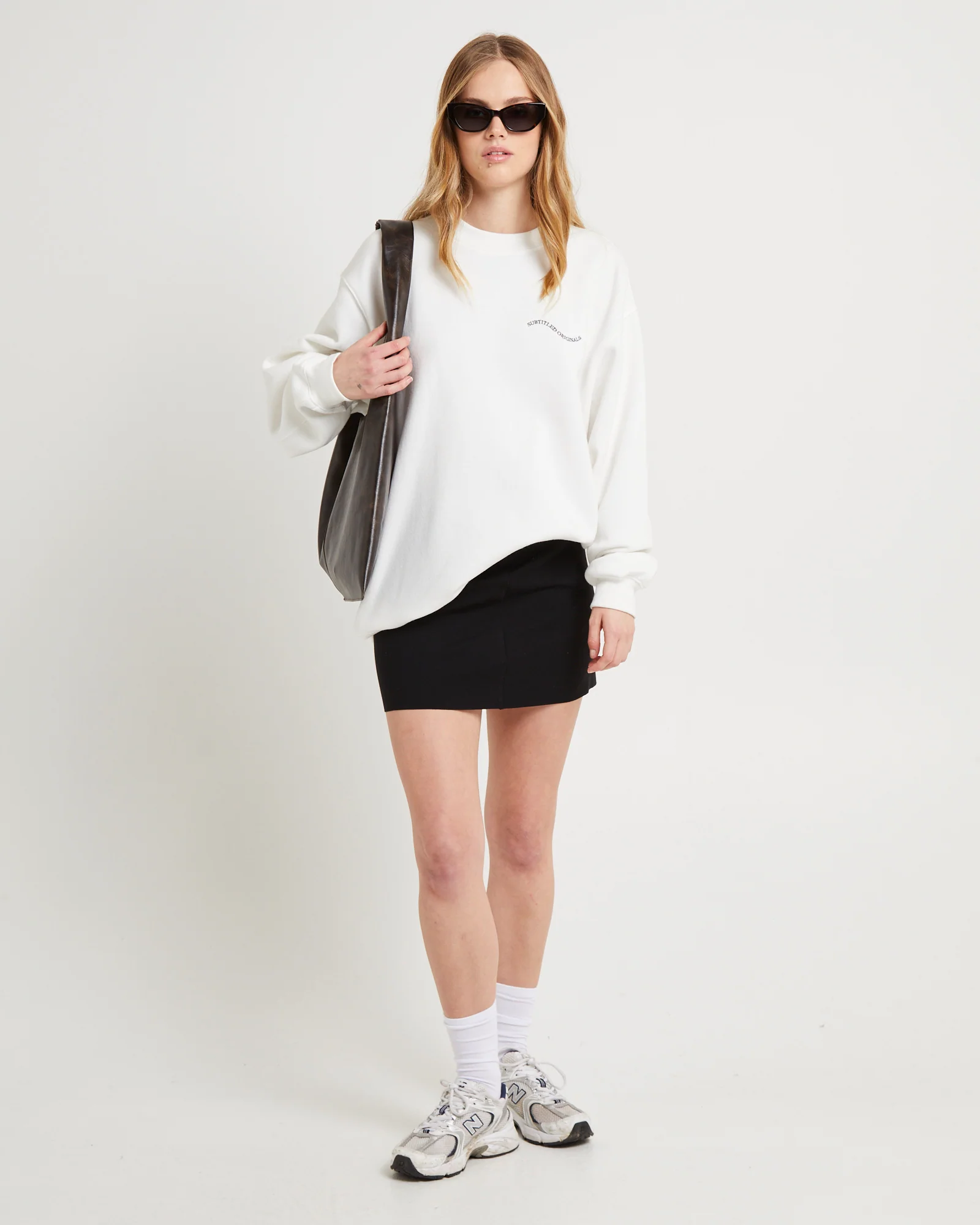 Oversized Wave Origin Fleece Crew Jumper - Image 3