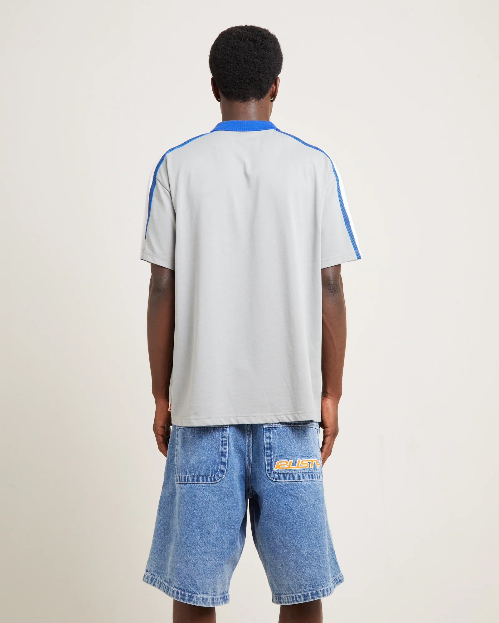 Oxecutioner Short Sleeve Polo Shirt Oyster Grey - Image 2