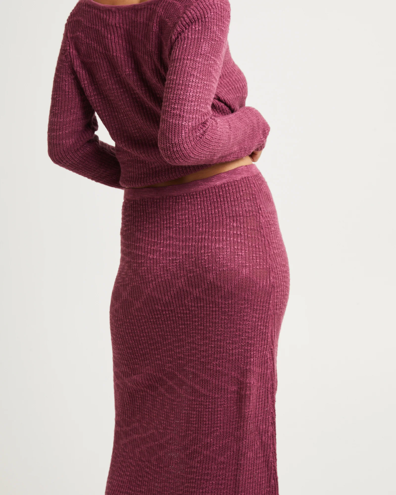Paige Boucle Knit Maxi Skirt - Image 5