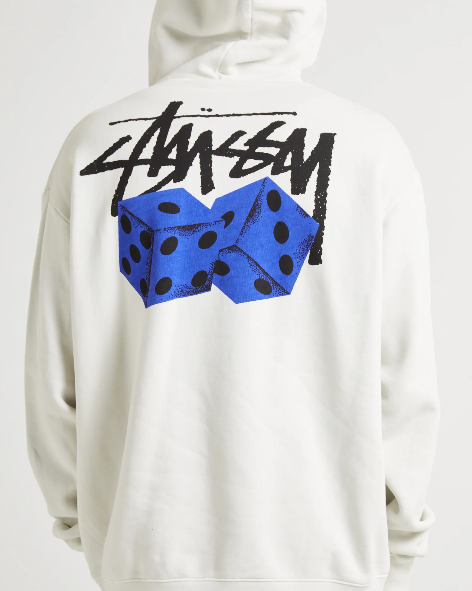 Pair Of Dice Fleece Hoodie Washed White - Image 5