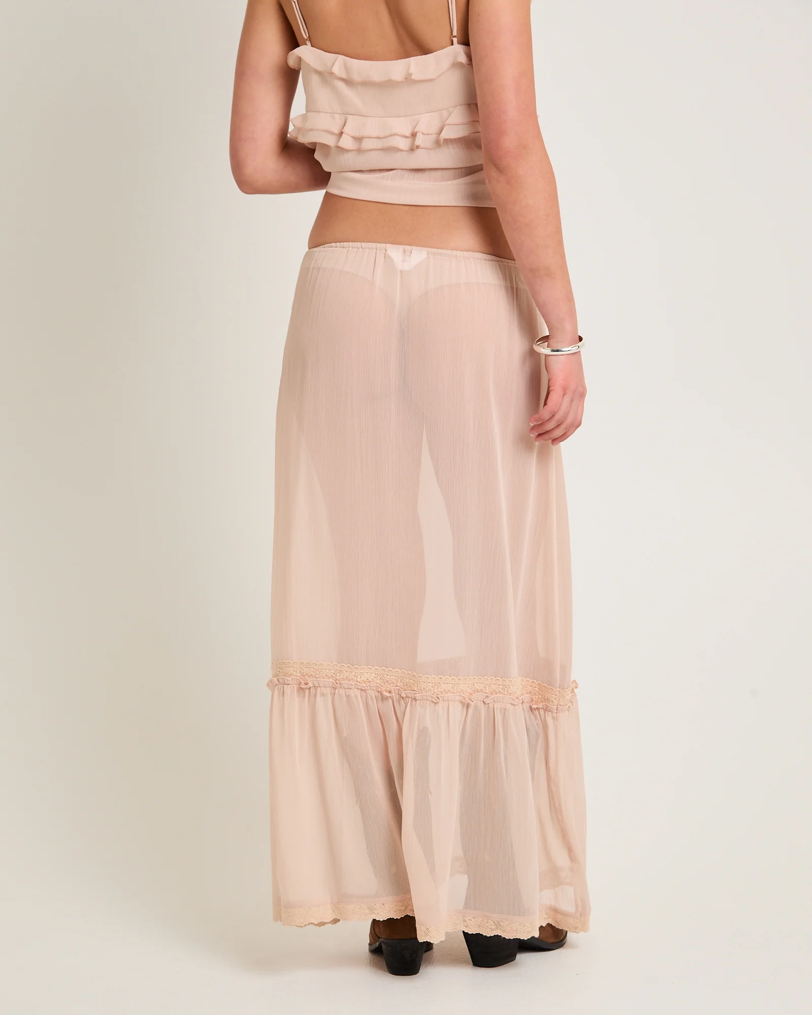 Paislee Sheer Maxi Skirt - Image 3