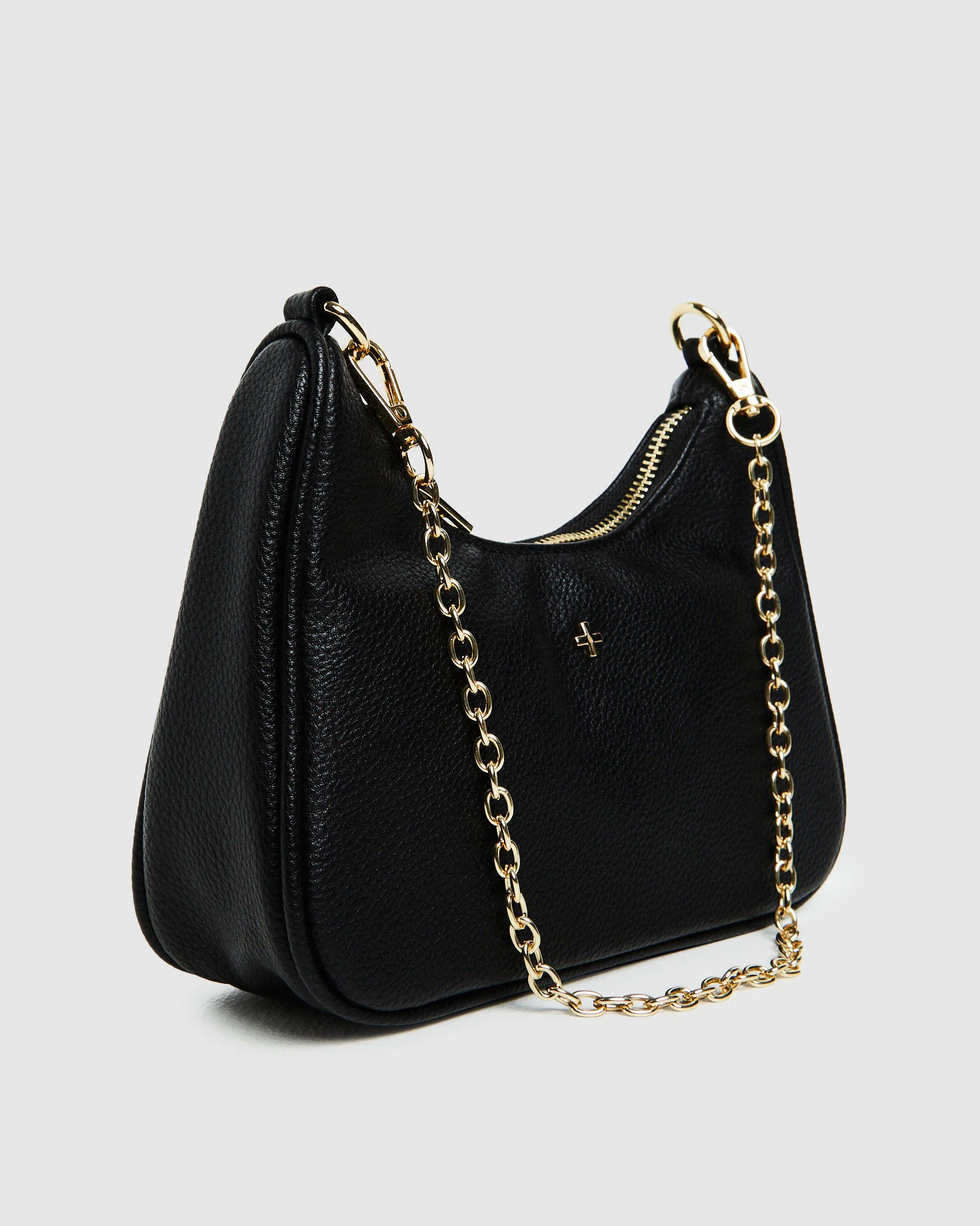 Paloma Handbag Pebble Black/Gold - Image 4