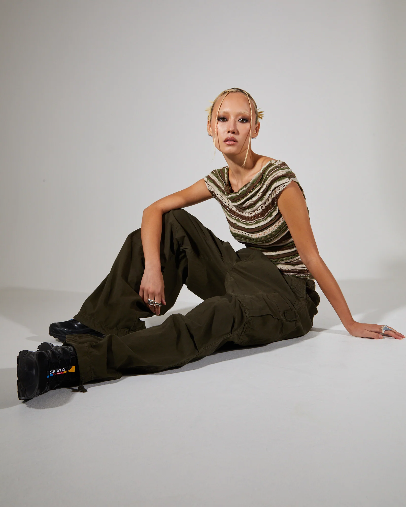 Parachute Cargo Pants Khaki - Image 6