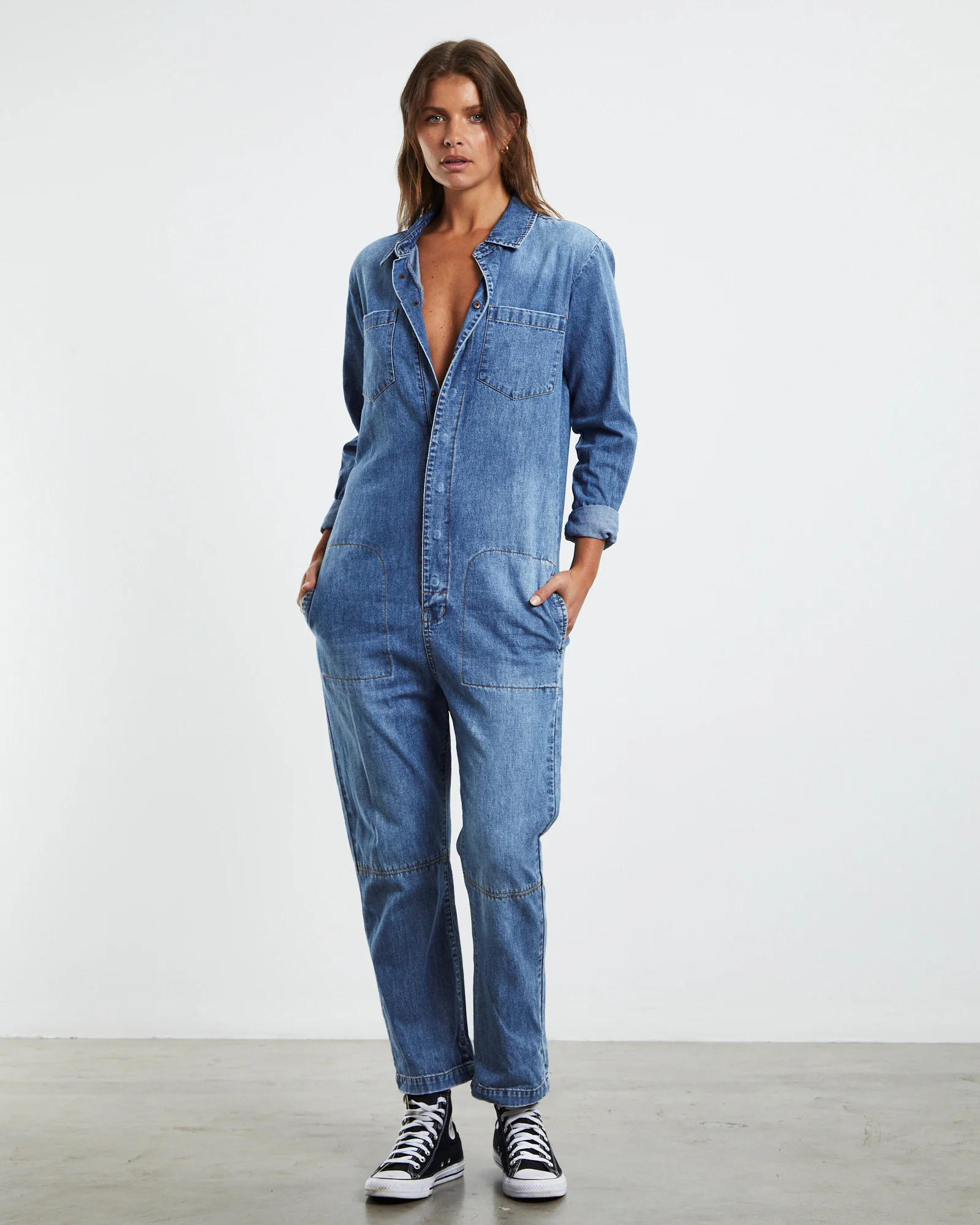 Paradise Utility Jumpsuit Pacifica Blue - Image 3